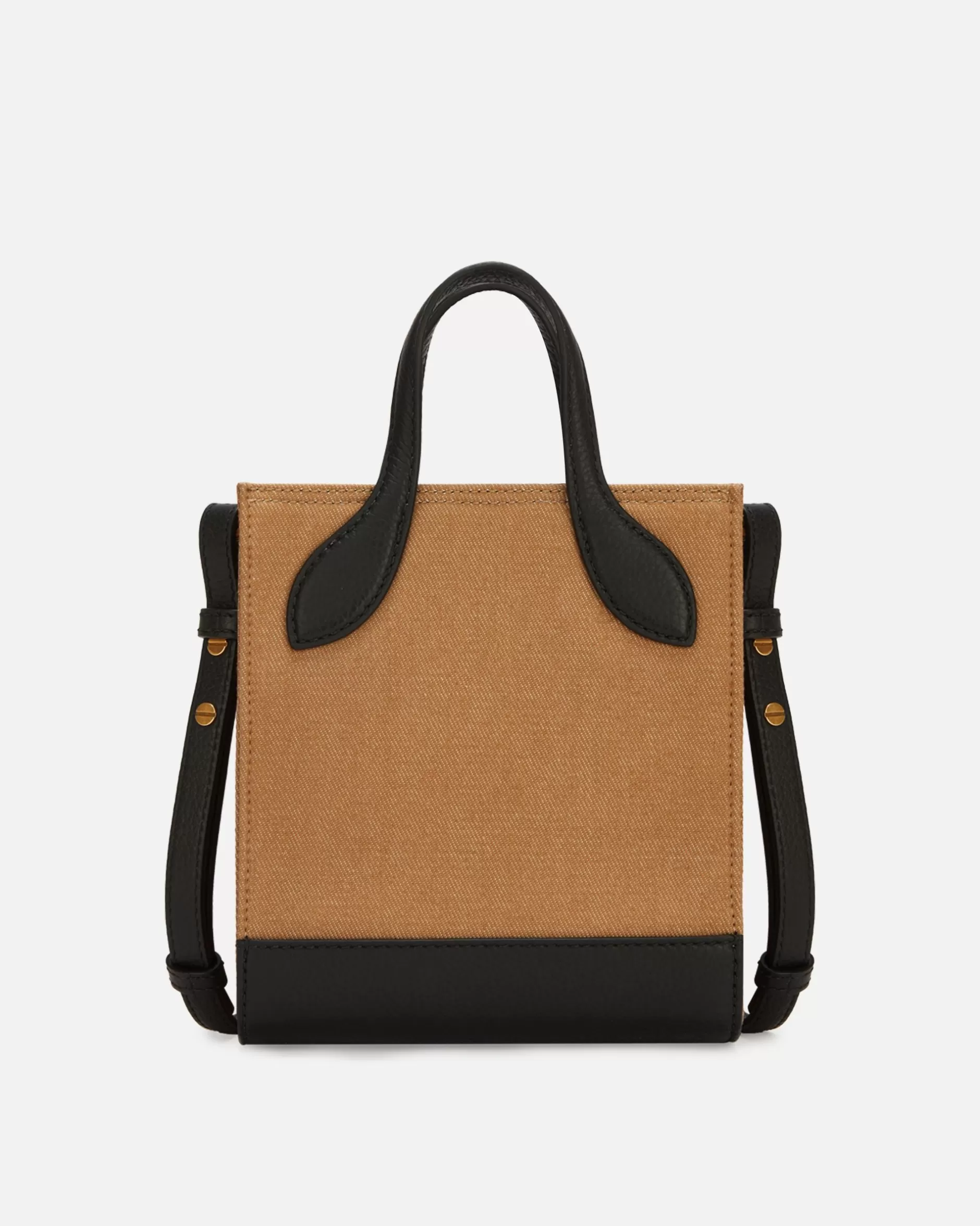 Bally Bar Mini-Tragetasche Aus Canvas Und Leder In Und Schwarz Beige Flash Sale