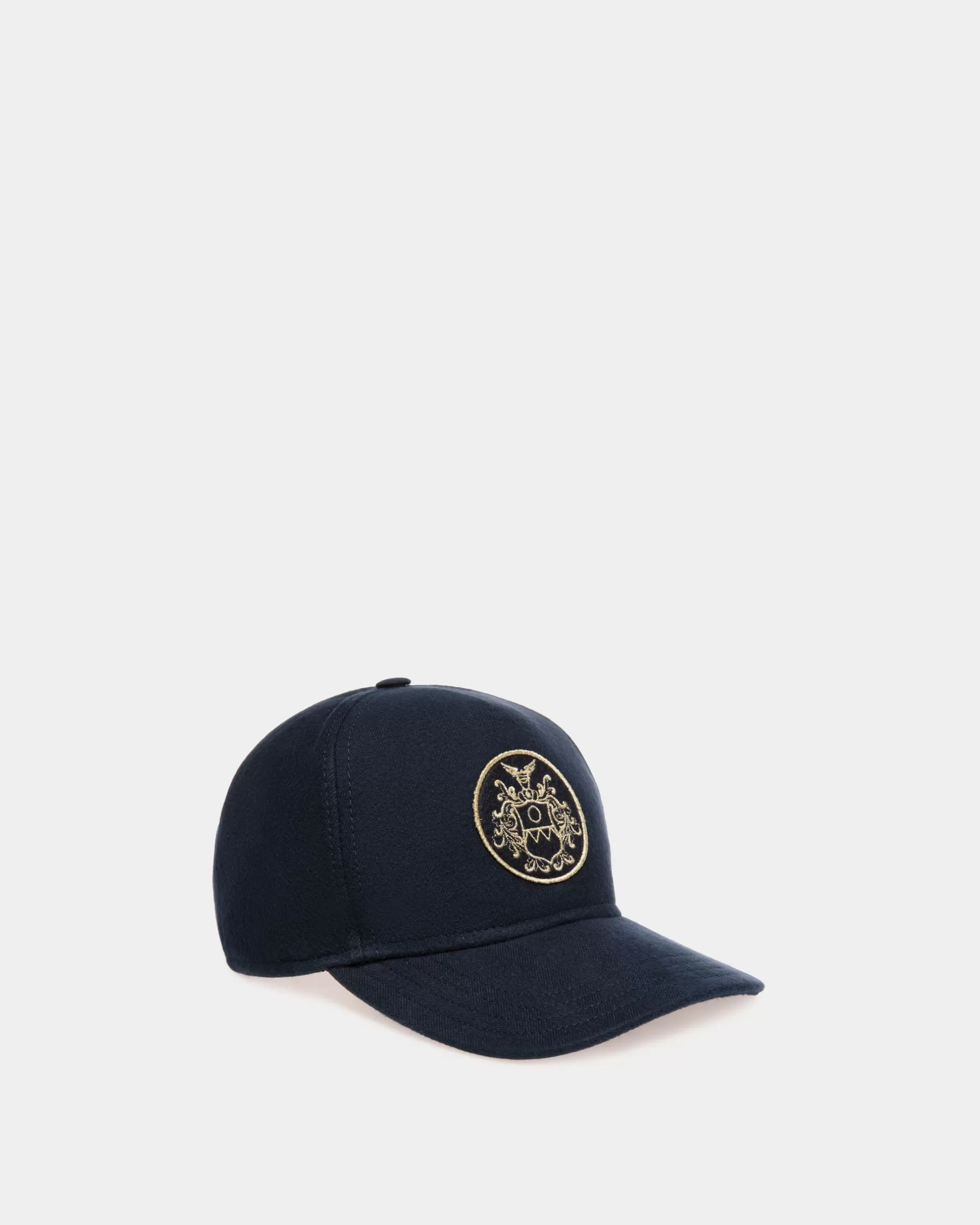 Bally Baseballmütze Aus Baumwolle In Navy Blue Aus Der Adrien Brody Travel-Kollektion Blau Outlet