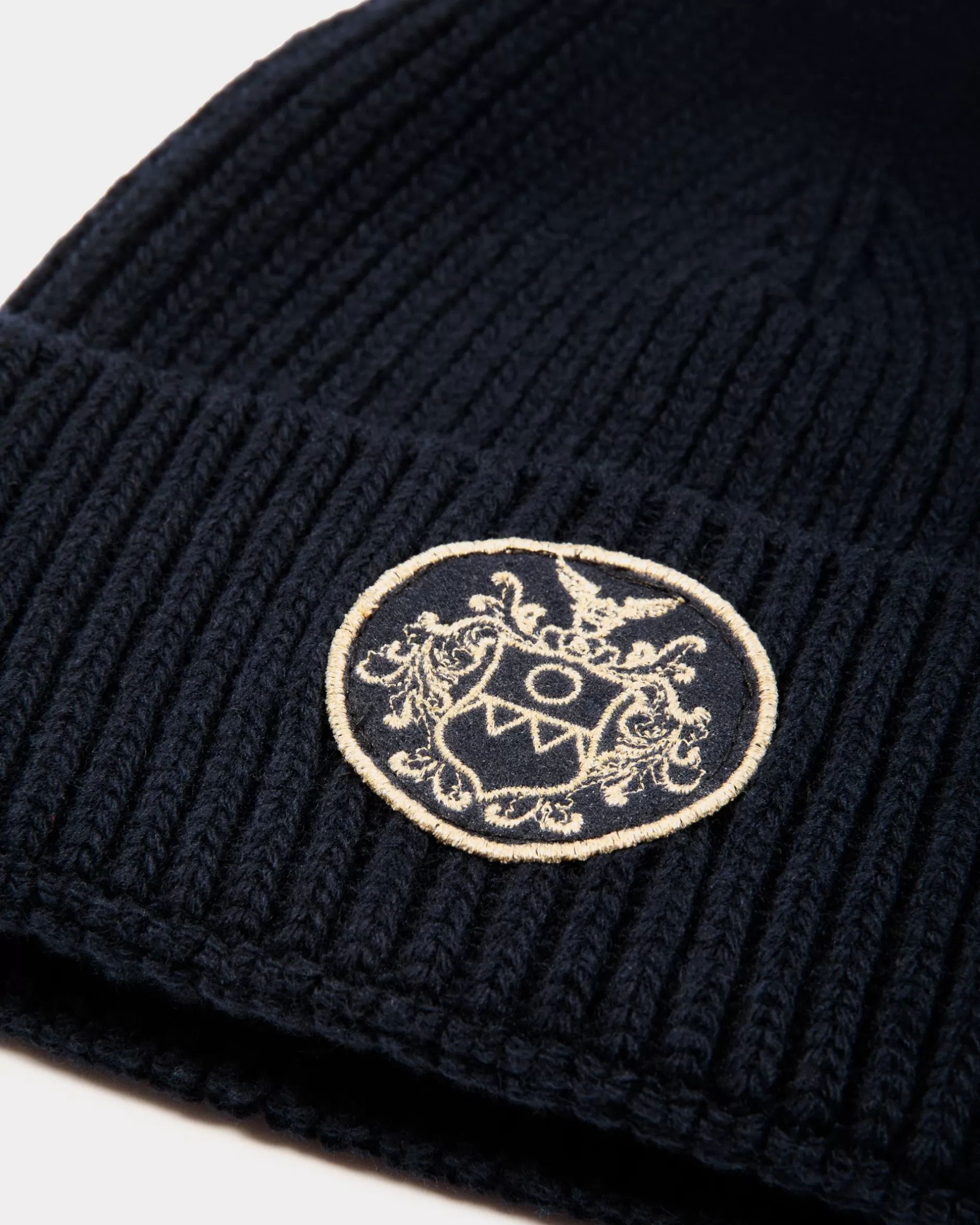 Bally Beanie-Mütze Aus Wolle In Navy Blue Aus Der Adrien Brody Travel-Kollektion Blau Flash Sale