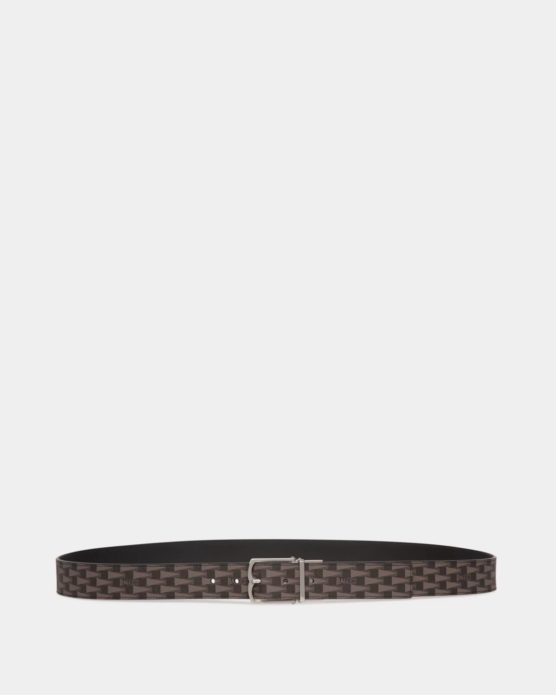 Bally Country 35 mm Verstellbarer Wendegürtel Aus  Leder In Mit Pennant-Motiv Schwarz Flash Sale