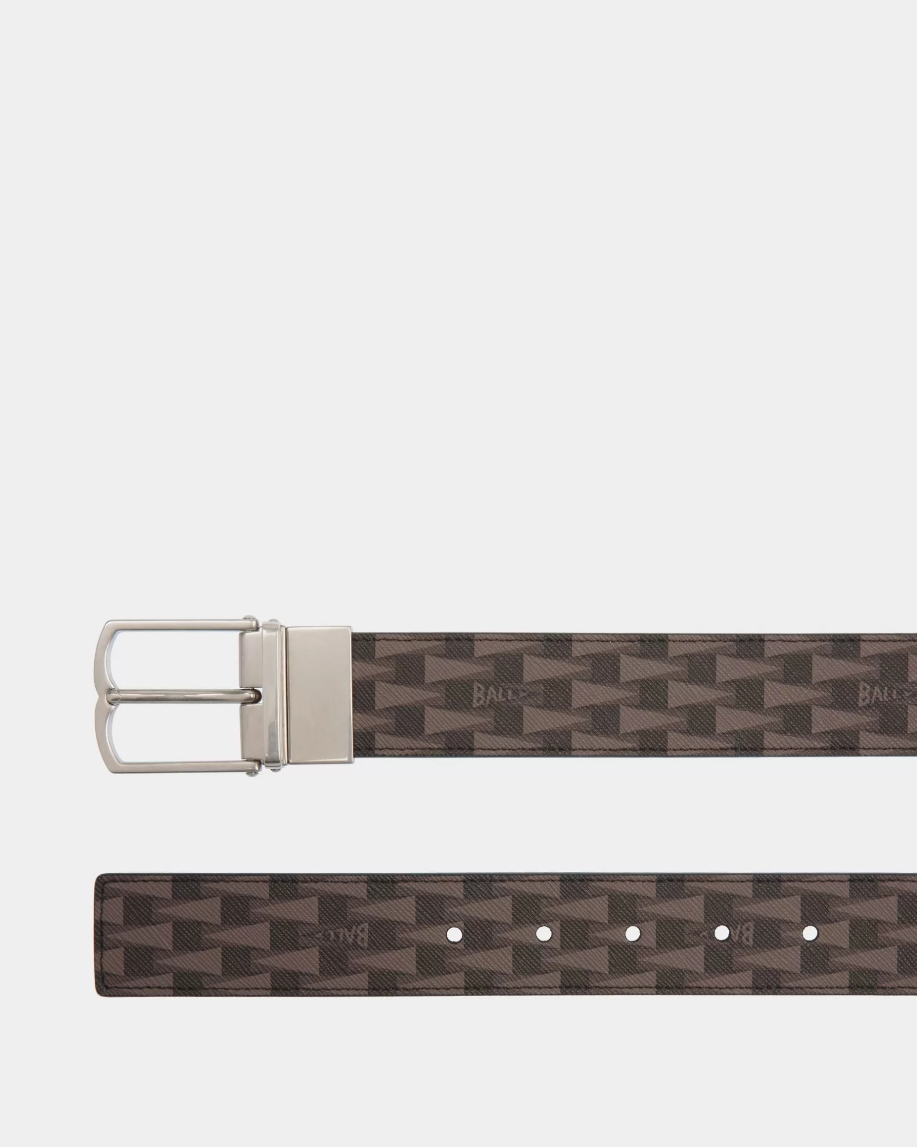 Bally Country 35 mm Verstellbarer Wendegürtel Aus  Leder In Mit Pennant-Motiv Schwarz Flash Sale