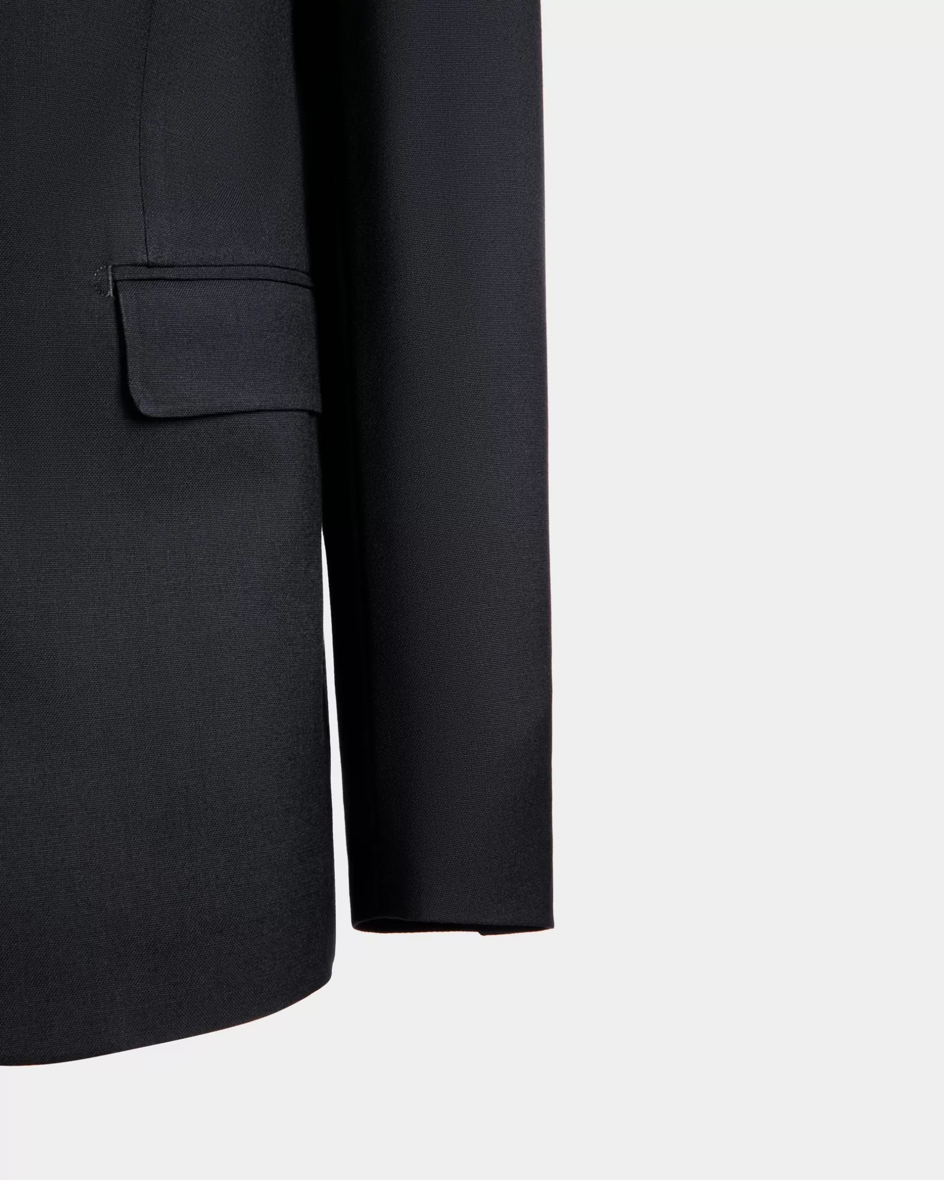 Bally Einreihiger Blazer Aus Wolle In Navy Blue Aus Der Adrien Brody Travel-Kollektion Blau Flash Sale