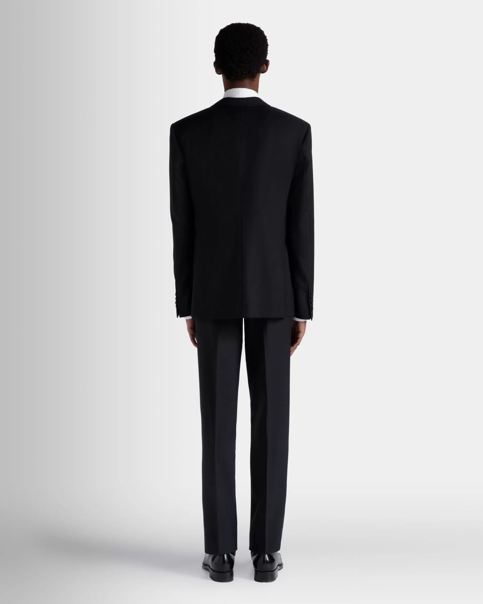 Bally Einreihiger Blazer Aus Wolle In Navy Blue Aus Der Adrien Brody Travel-Kollektion Blau Flash Sale