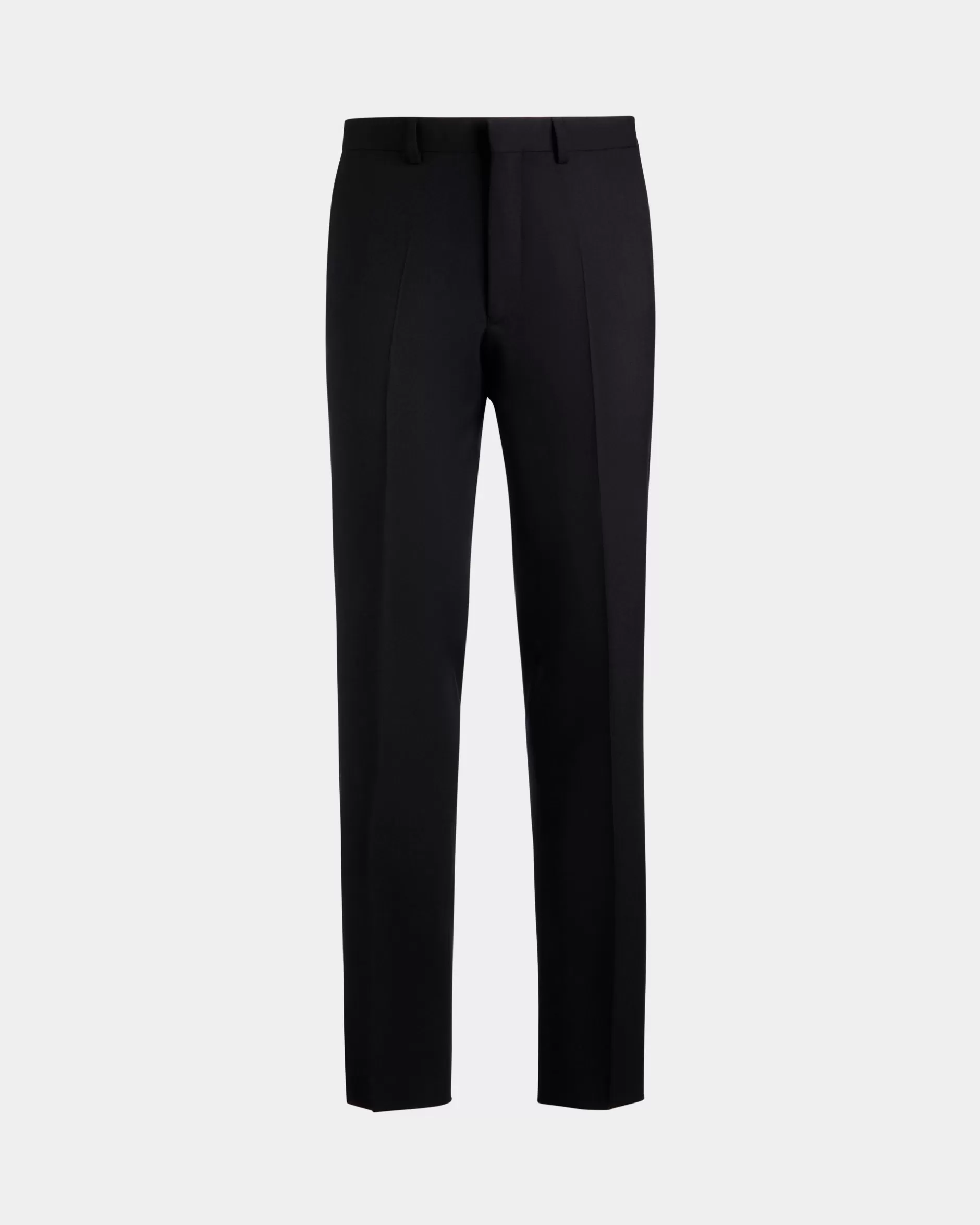 Bally Faltenhose Aus Wolle In Navy Blue Aus Der Adrien Brody Travel-Kollektion Blau Fashion