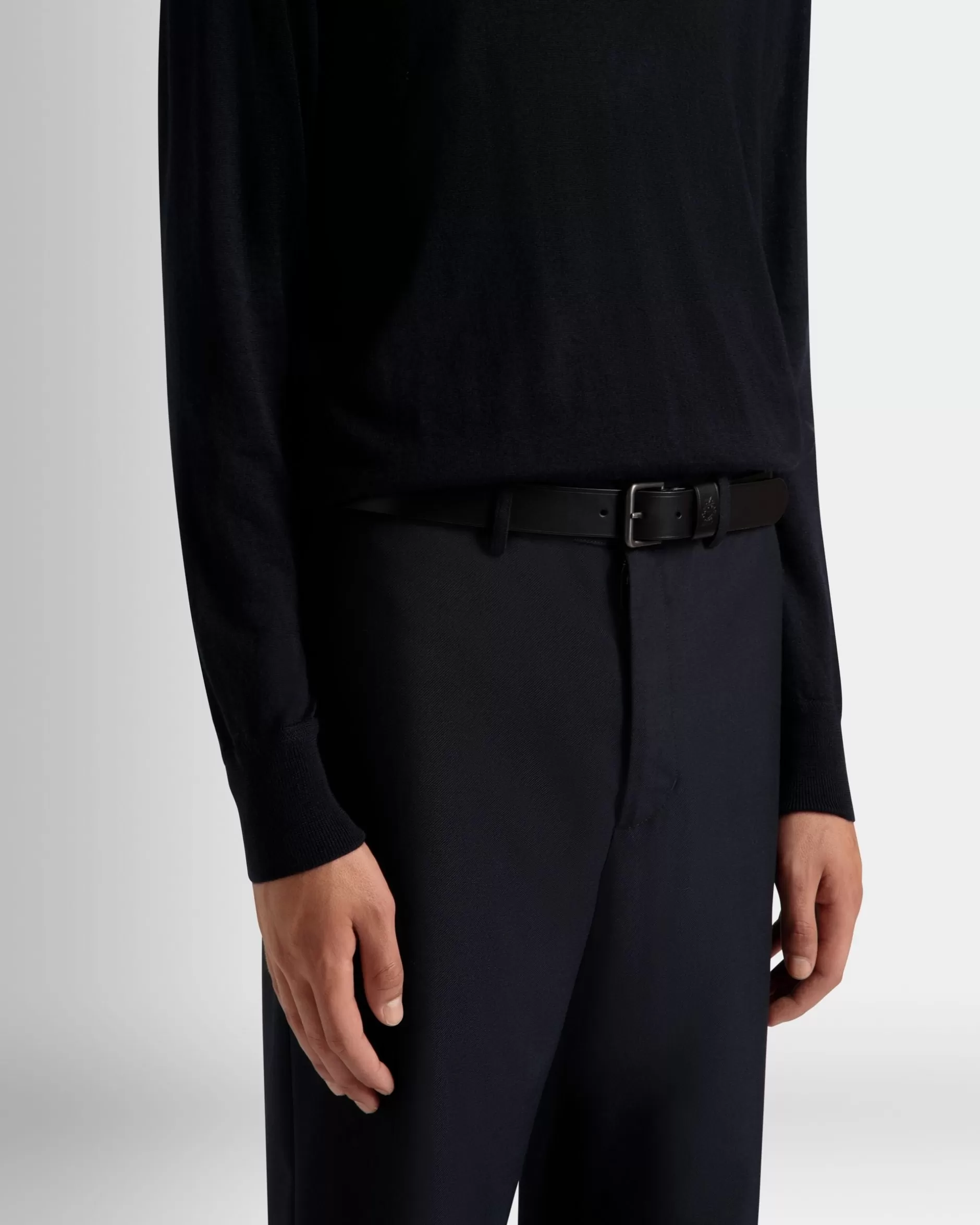 Bally Gürtel Aus Leder In Aus Der Adrien Brody Travel-Kollektion Schwarz Hot