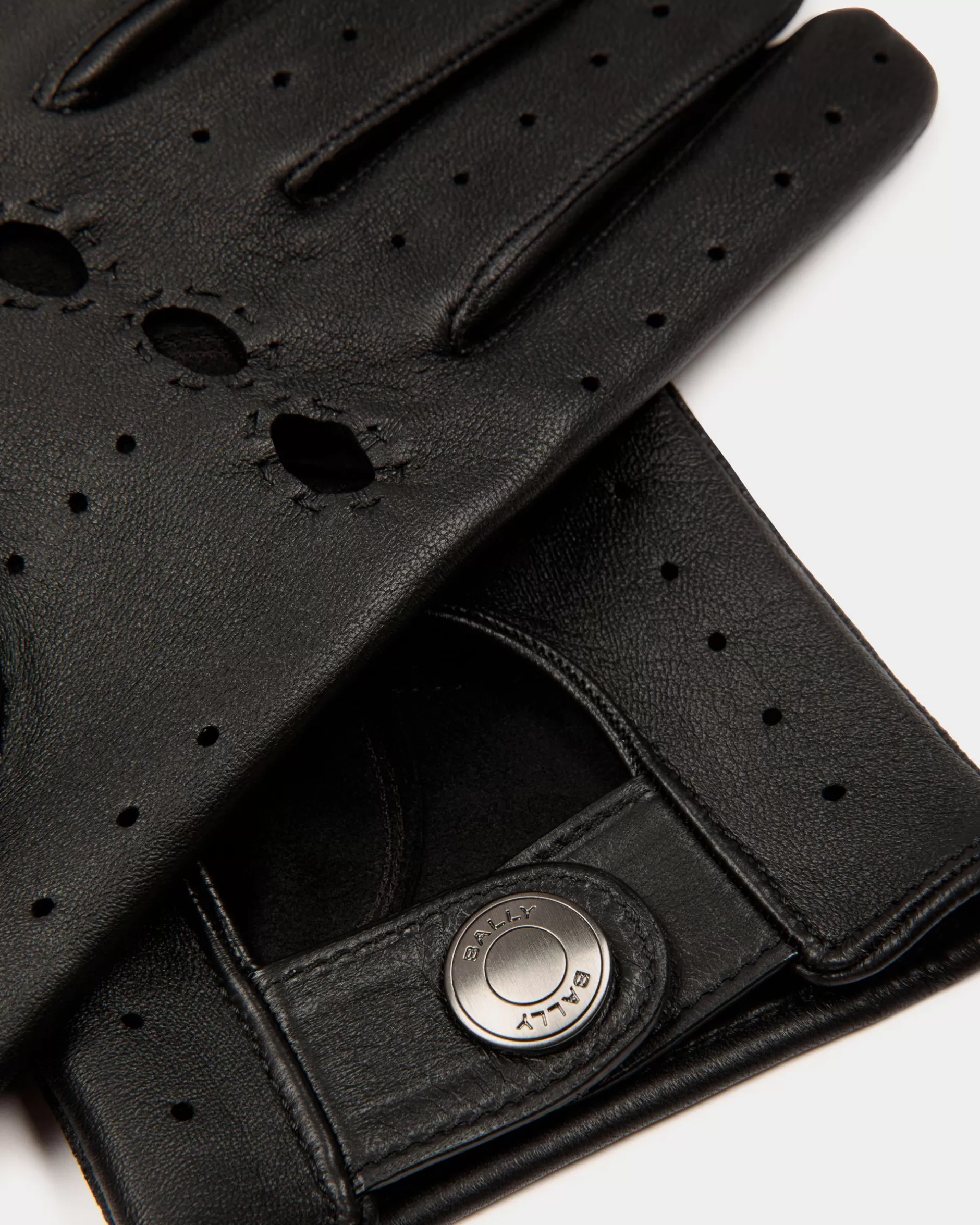 Bally Handschuhe Aus Leder In Aus Der Adrien Brody Travel-Kollektion Schwarz Cheap