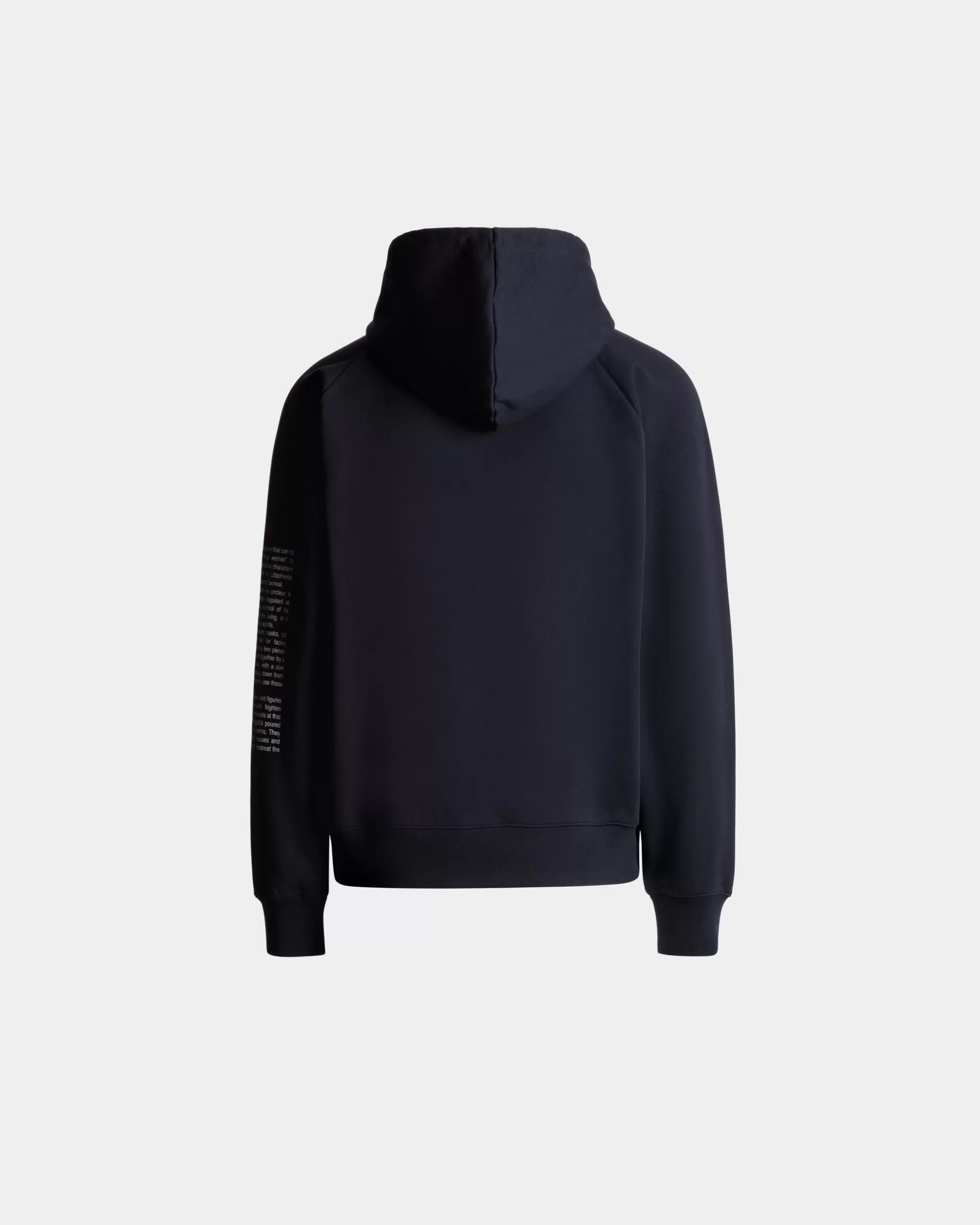 Bally Hoodie Mit Forest Mask Aus Baumwolle In Navy Blue Blau Flash Sale