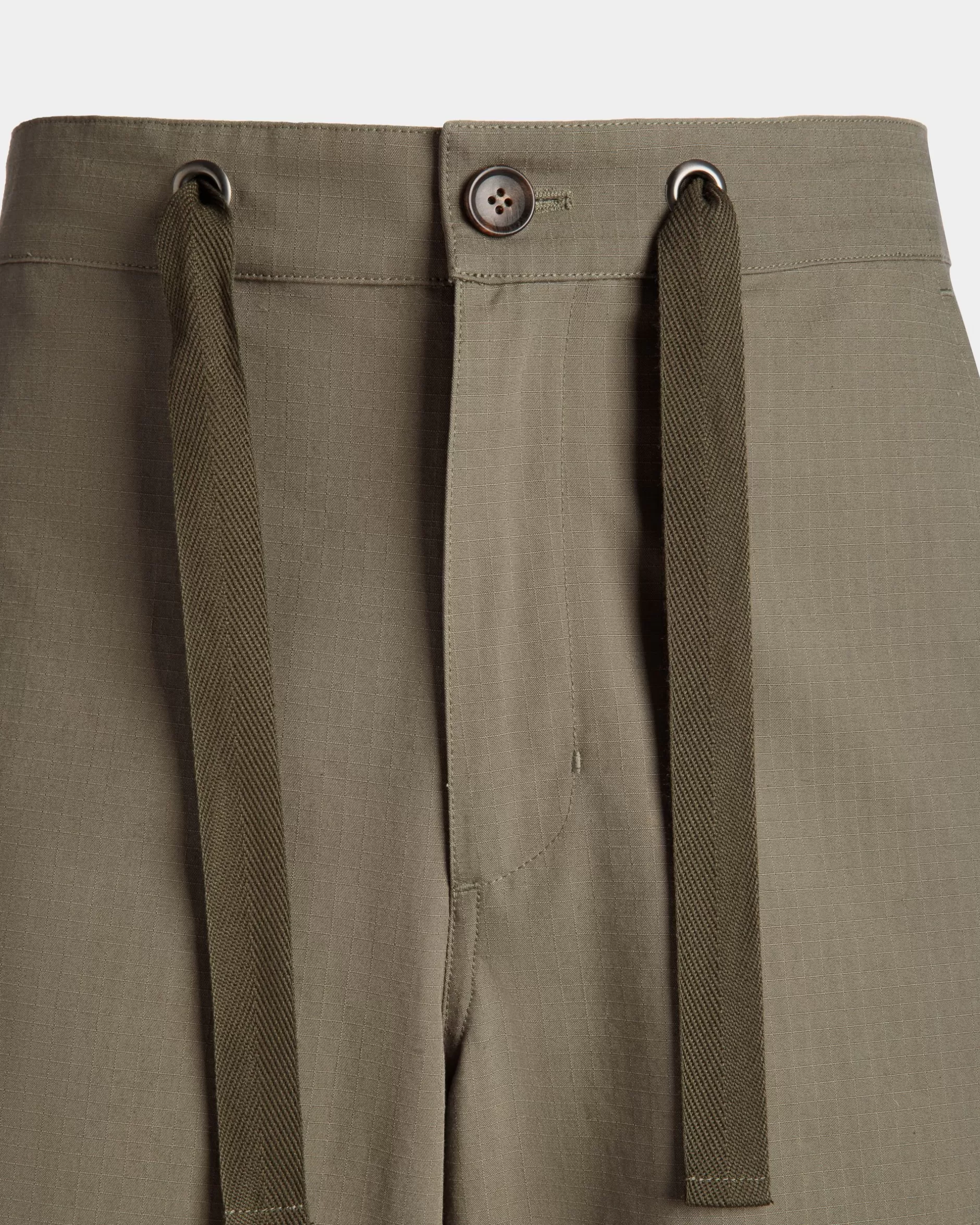 Bally Hose Aus Baumwolle In Military Green Aus Der Adrien Brody Travel-Kollektion Grün Fashion
