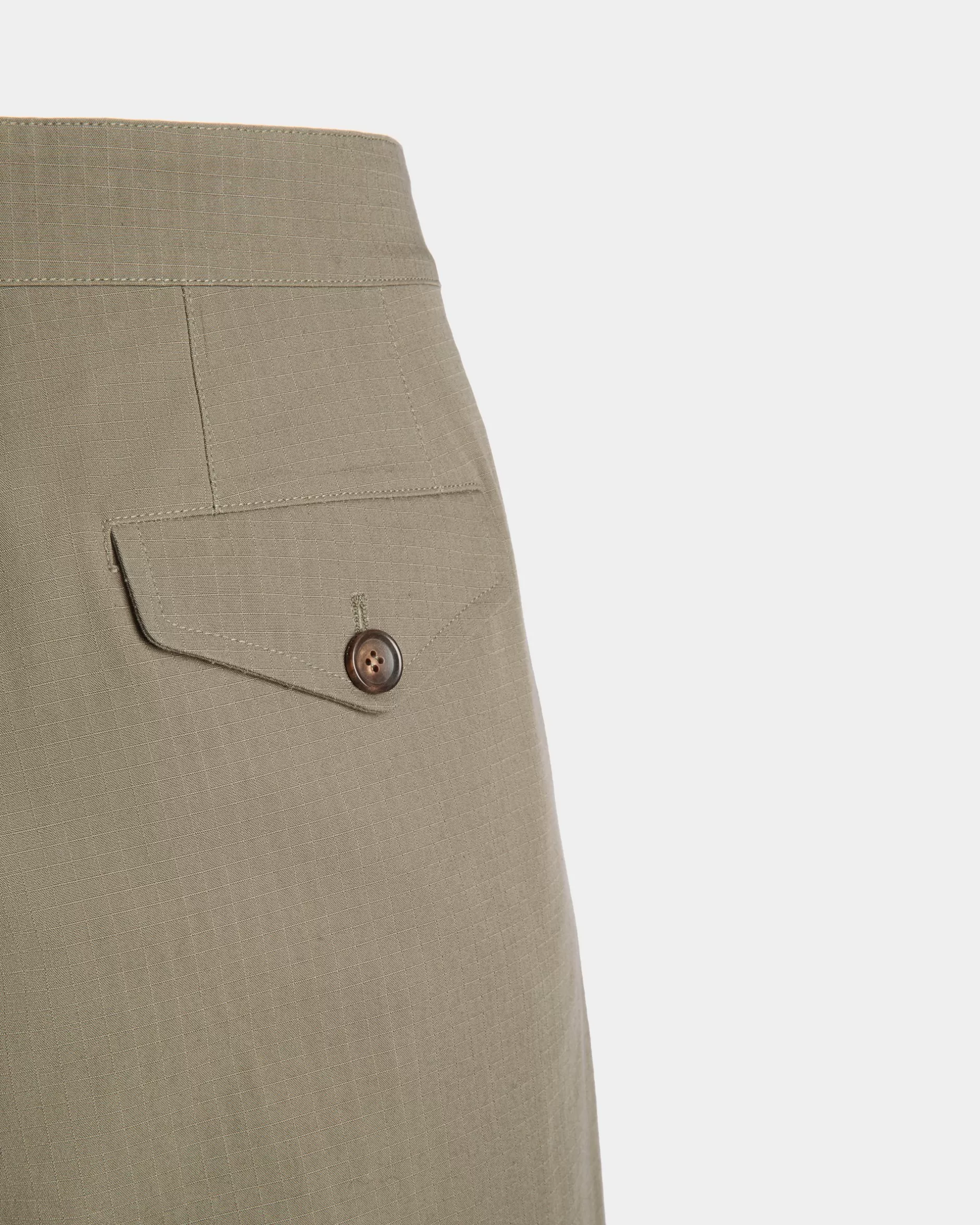 Bally Hose Aus Baumwolle In Military Green Aus Der Adrien Brody Travel-Kollektion Grün Fashion