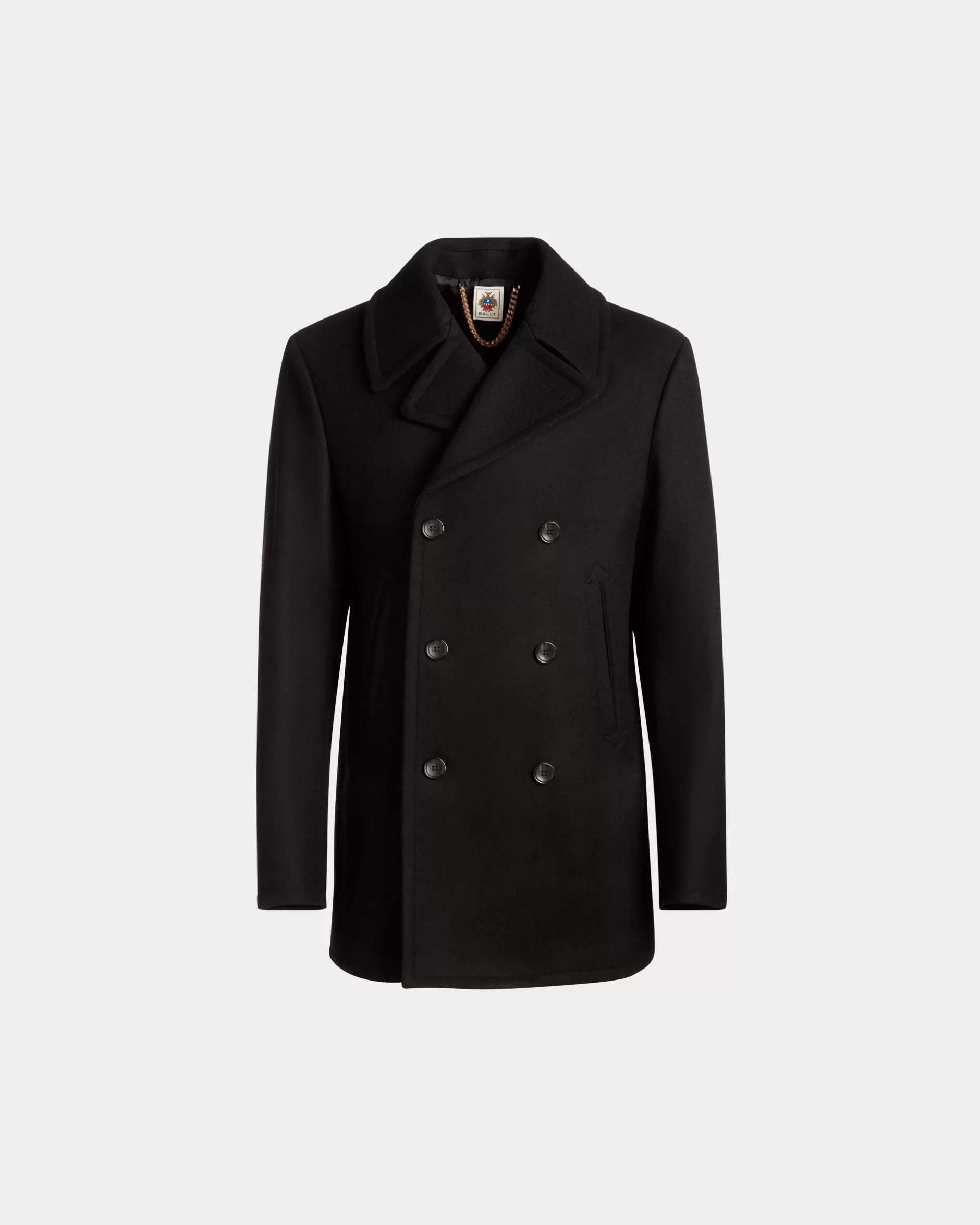 Bally Kabanjacke Aus Einer Wollmischung In Aus Der Adrien Brody Travel-Kollektion Schwarz Cheap