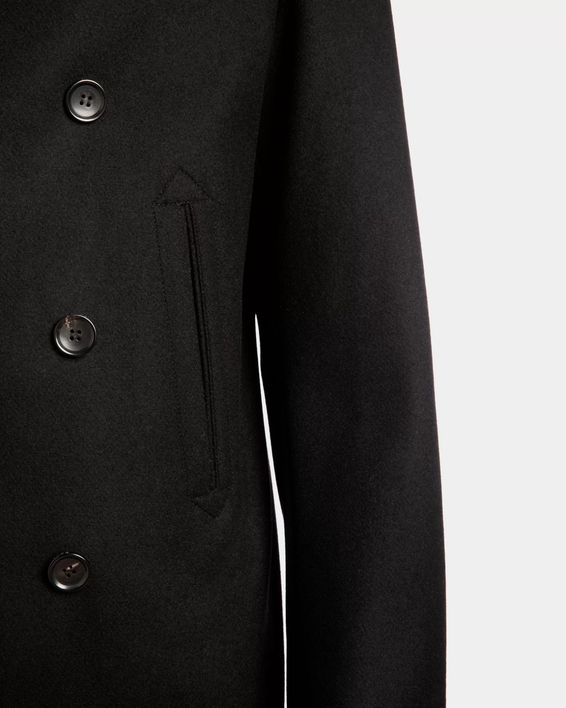 Bally Kabanjacke Aus Einer Wollmischung In Aus Der Adrien Brody Travel-Kollektion Schwarz Cheap