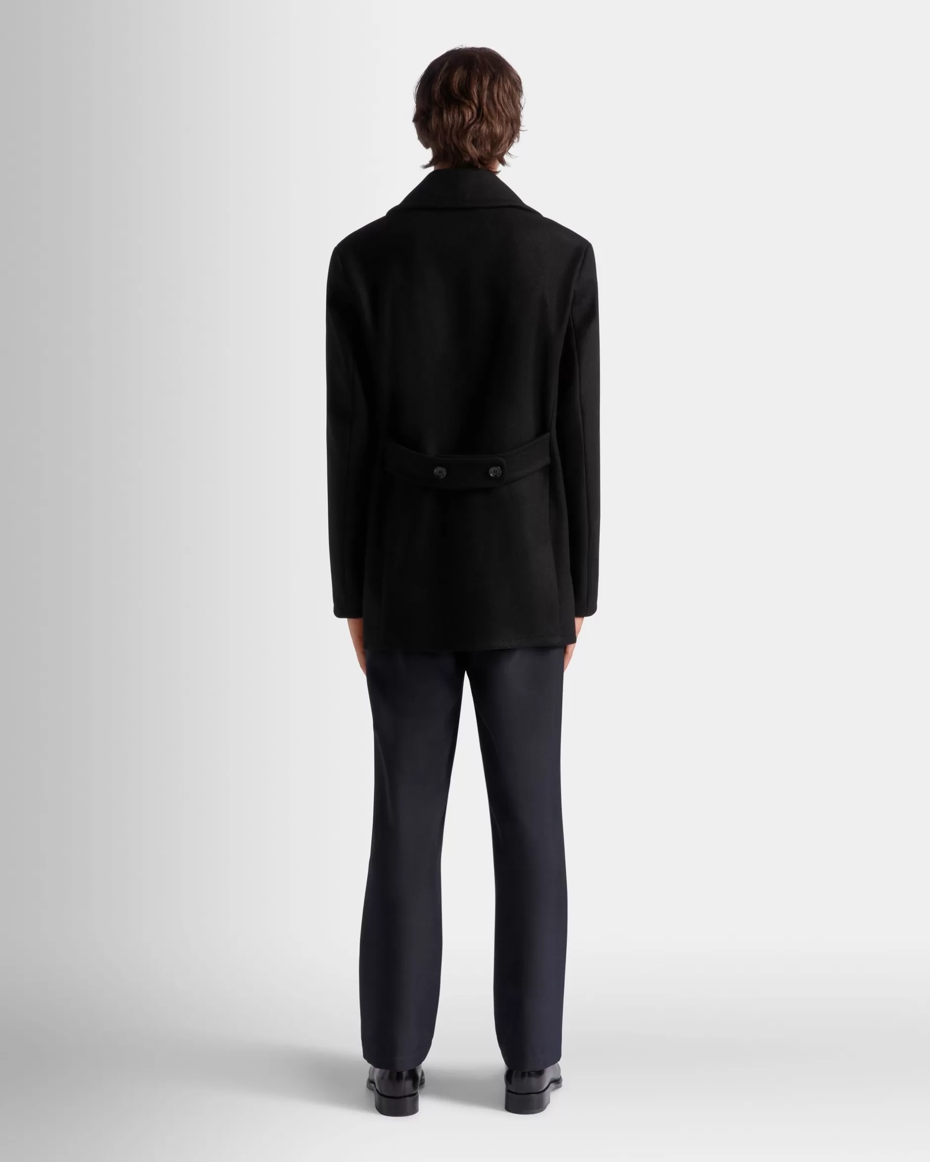 Bally Kabanjacke Aus Einer Wollmischung In Aus Der Adrien Brody Travel-Kollektion Schwarz Cheap