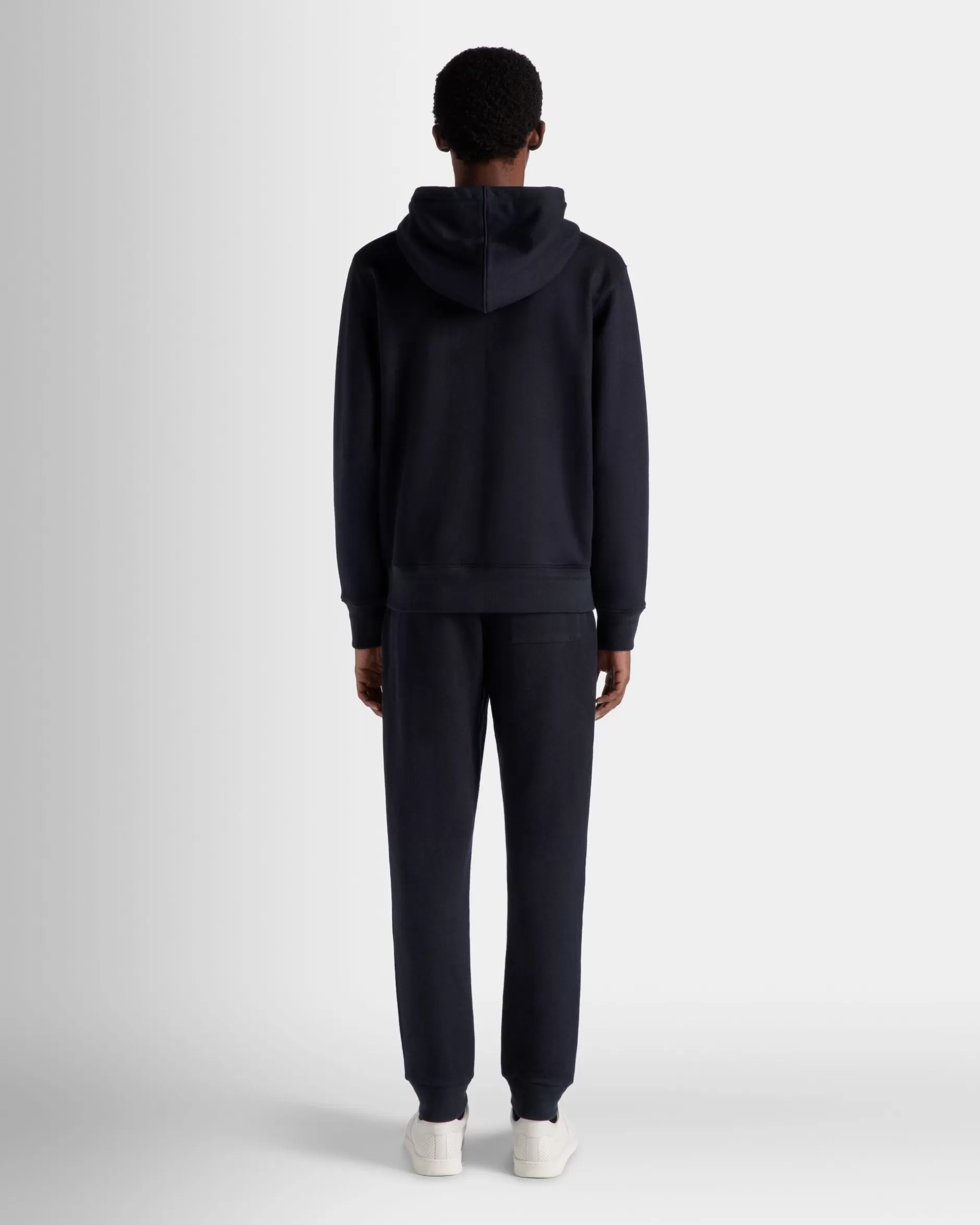 Bally Kapuzenpullover Aus Kaschmirgemisch In Navy Blue Aus Der Adrien Brody Travel-Kollektion Blau Flash Sale