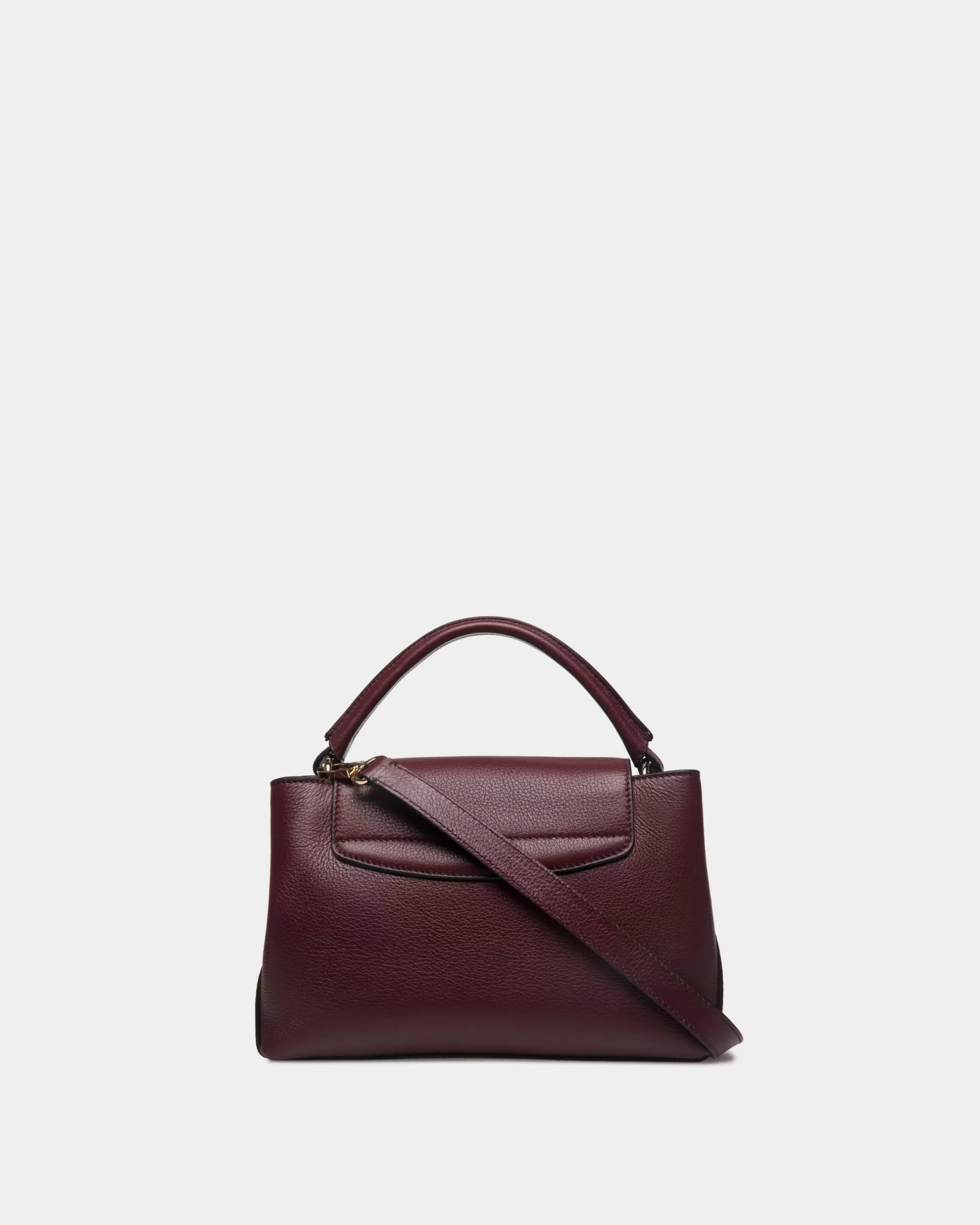 Bally Kleine Lock Me Henkeltasche Aus Genarbtem Leder In Andorra Rot Best
