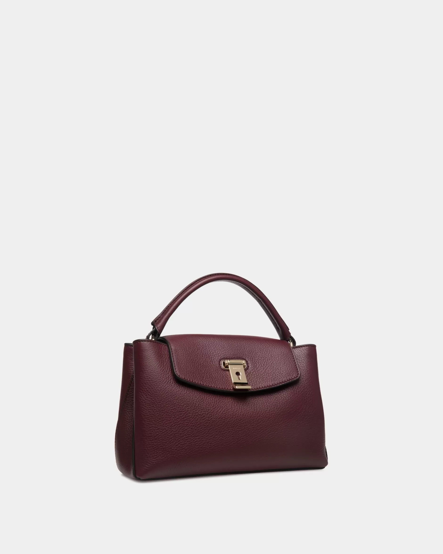 Bally Kleine Lock Me Henkeltasche Aus Genarbtem Leder In Andorra Rot Best