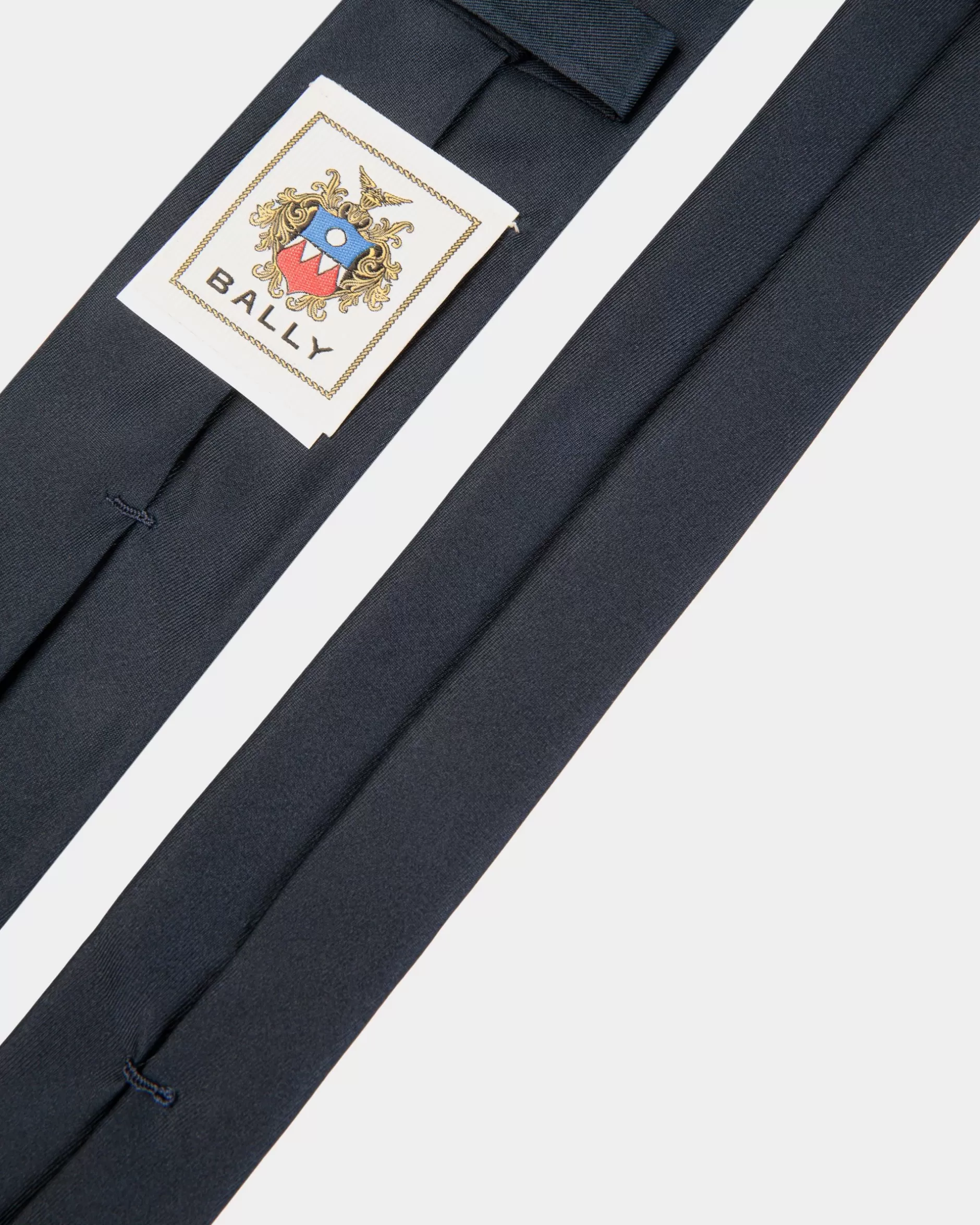 Bally Krawatte Aus Seide In Navy Blue Aus Der Adrien Brody Travel-Kollektion Blau Online