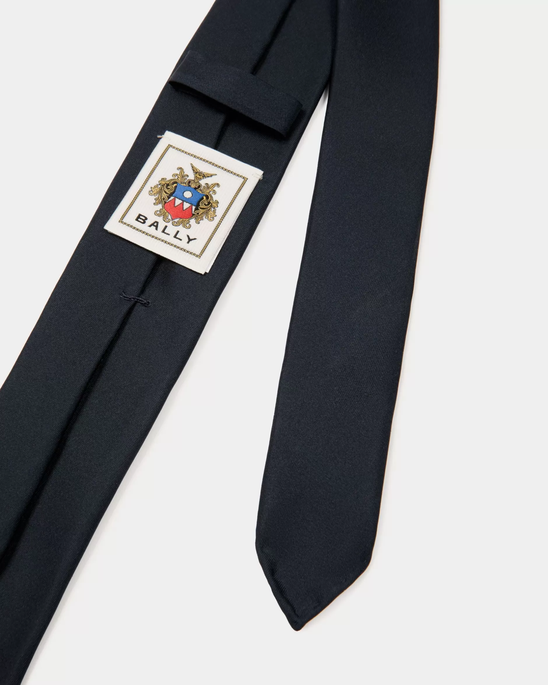 Bally Krawatte Aus Seide In Navy Blue Aus Der Adrien Brody Travel-Kollektion Blau Online
