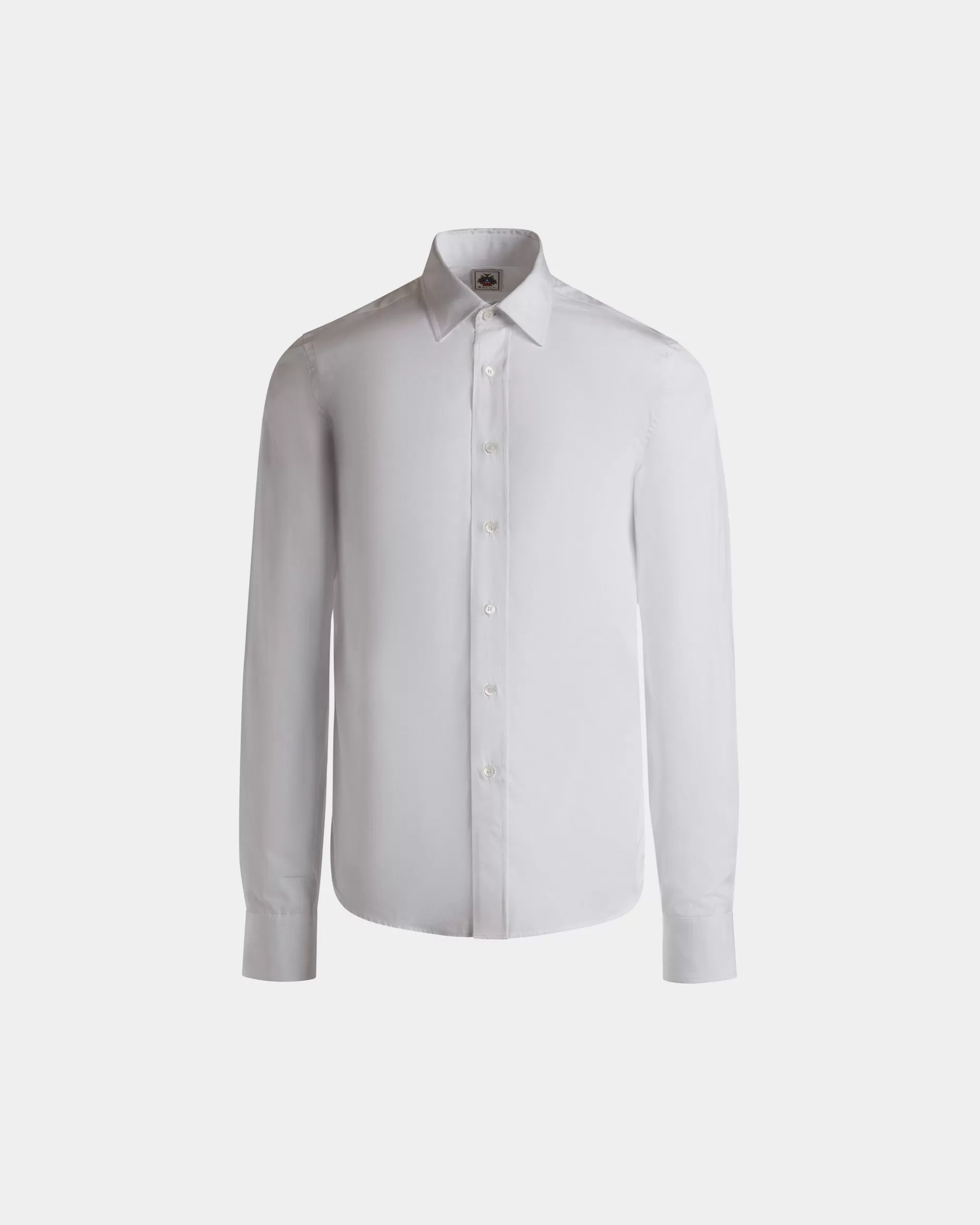 Bally Langärmeliges Hemd Aus Baumwolle In Aus Der Adrien Brody Travel-Kollektion Weiß Flash Sale