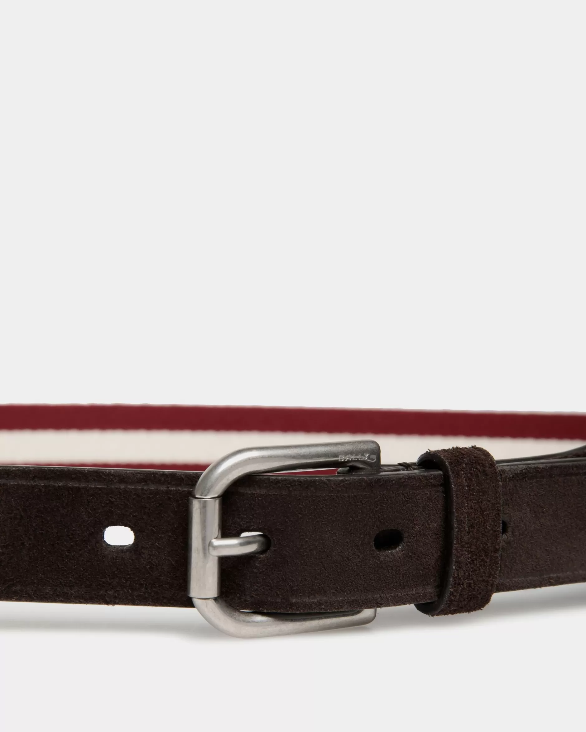 Bally Melvin 35 mm Gürtel Aus Stoff Und Leder In Rot Und Weiß Mehrfarbig Cheap