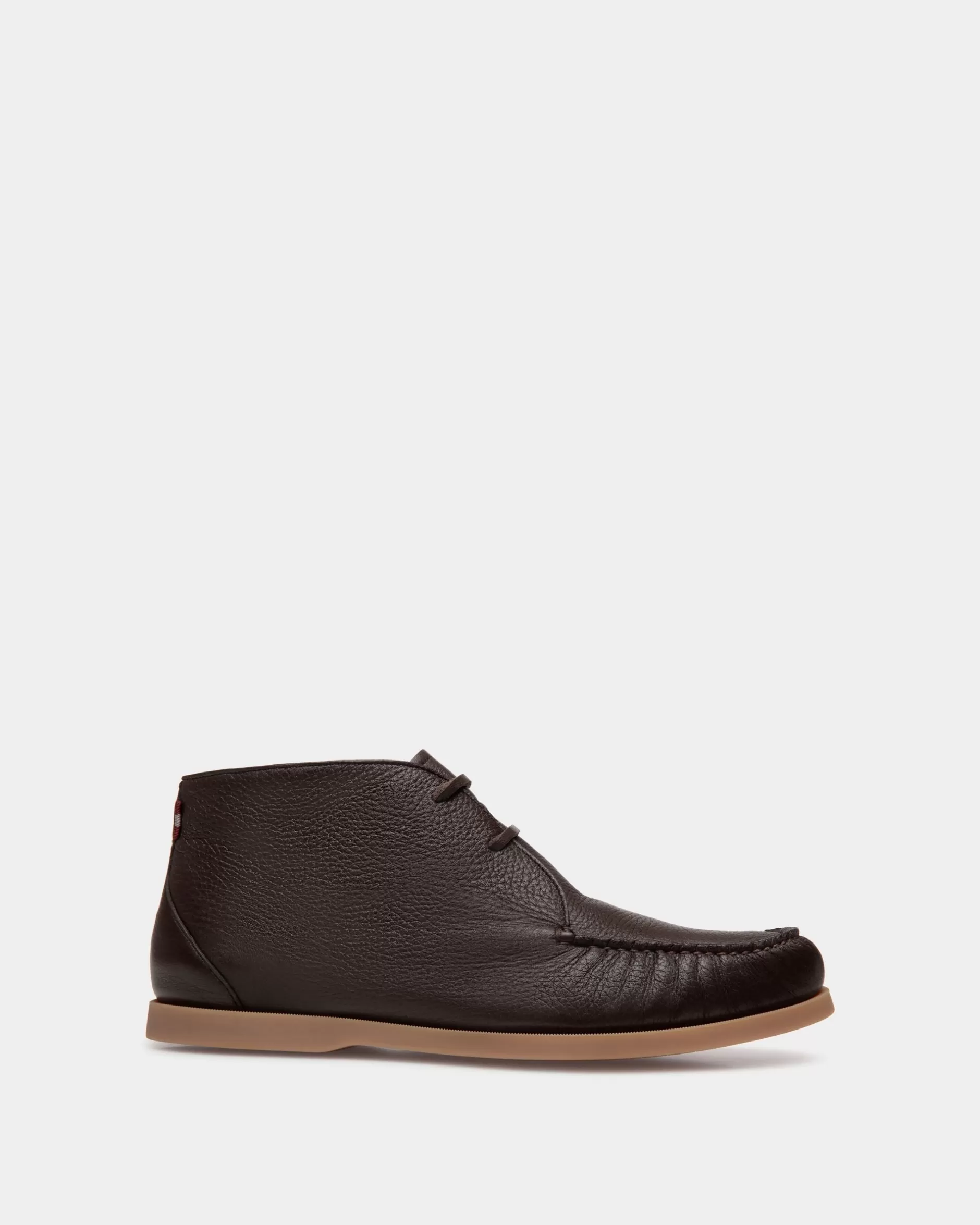 Bally Nelson Bootie Aus Hirschleder In Ebenholzschwarz Braun Flash Sale