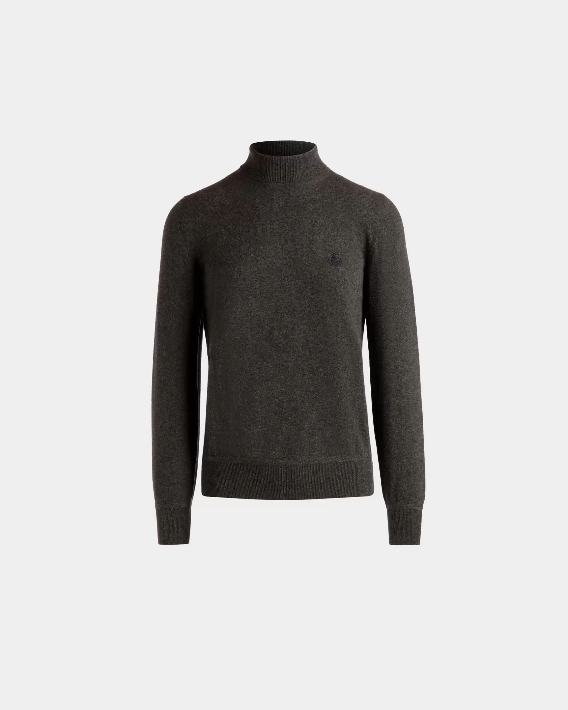 Bally Rollkragenpullover Aus Kaschmir In Dunkel Aus Der Adrien Brody Travel-Kollektion Grau New