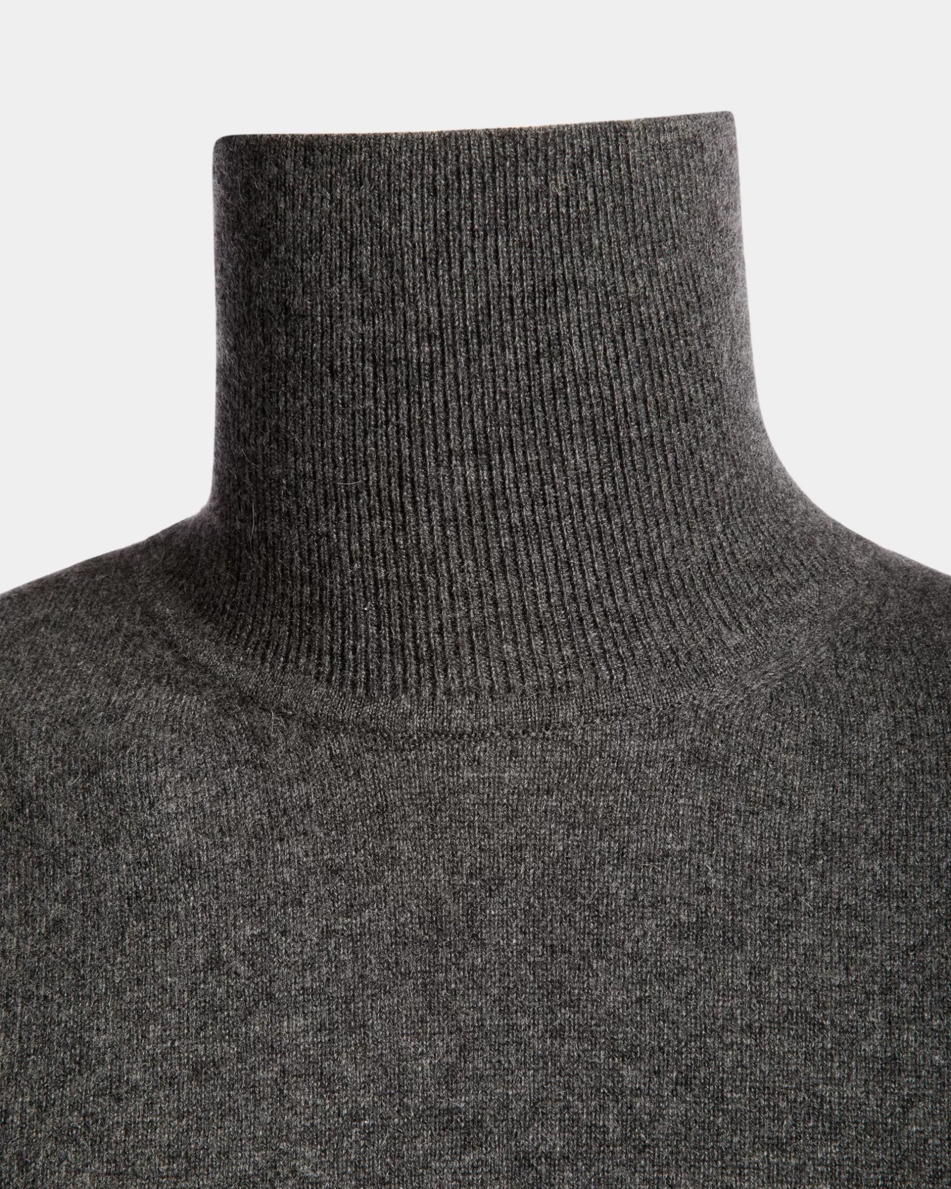 Bally Rollkragenpullover Aus Kaschmir In Dunkel Aus Der Adrien Brody Travel-Kollektion Grau New