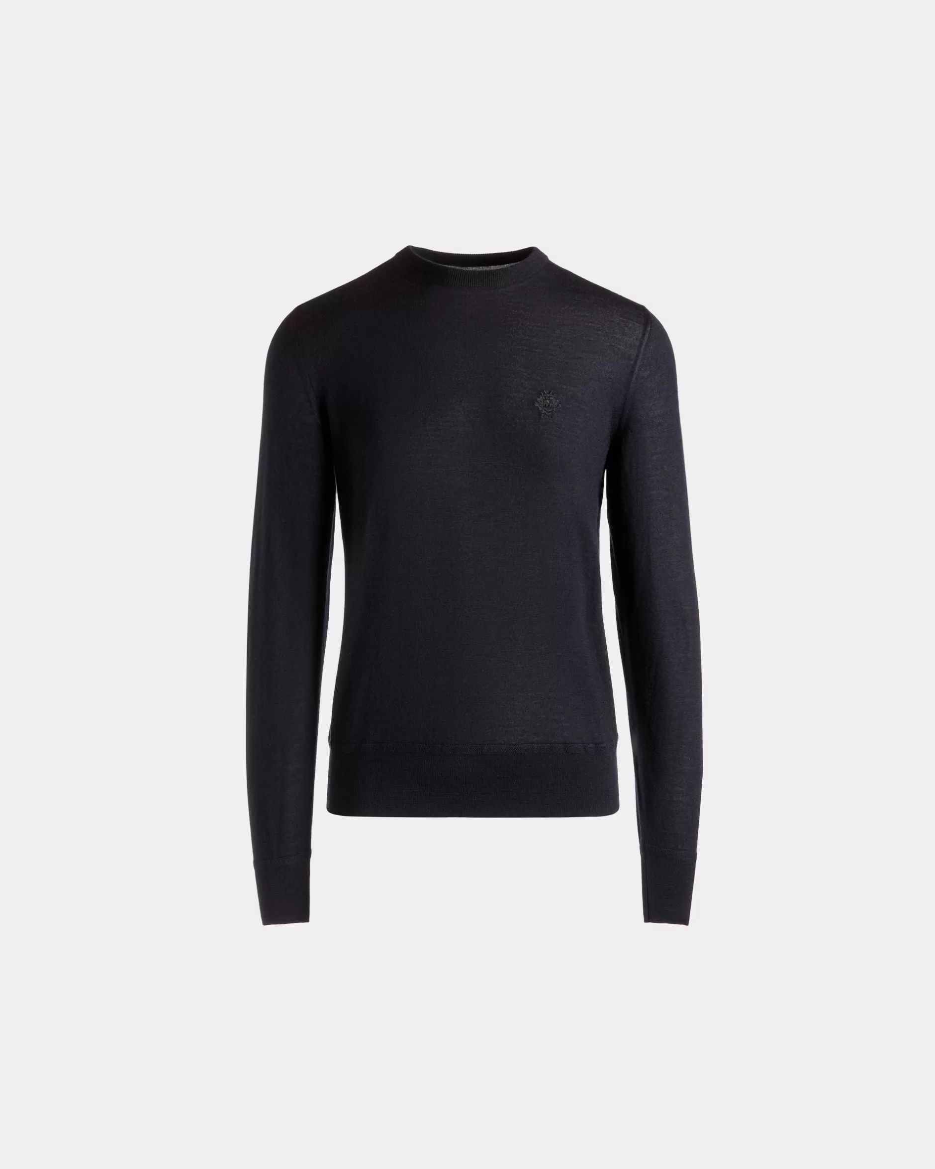 Bally Rundhalspullover Aus Kaschmir In Navy Blue Aus Der Adrien Brody Travel-Kollektion Blau Clearance