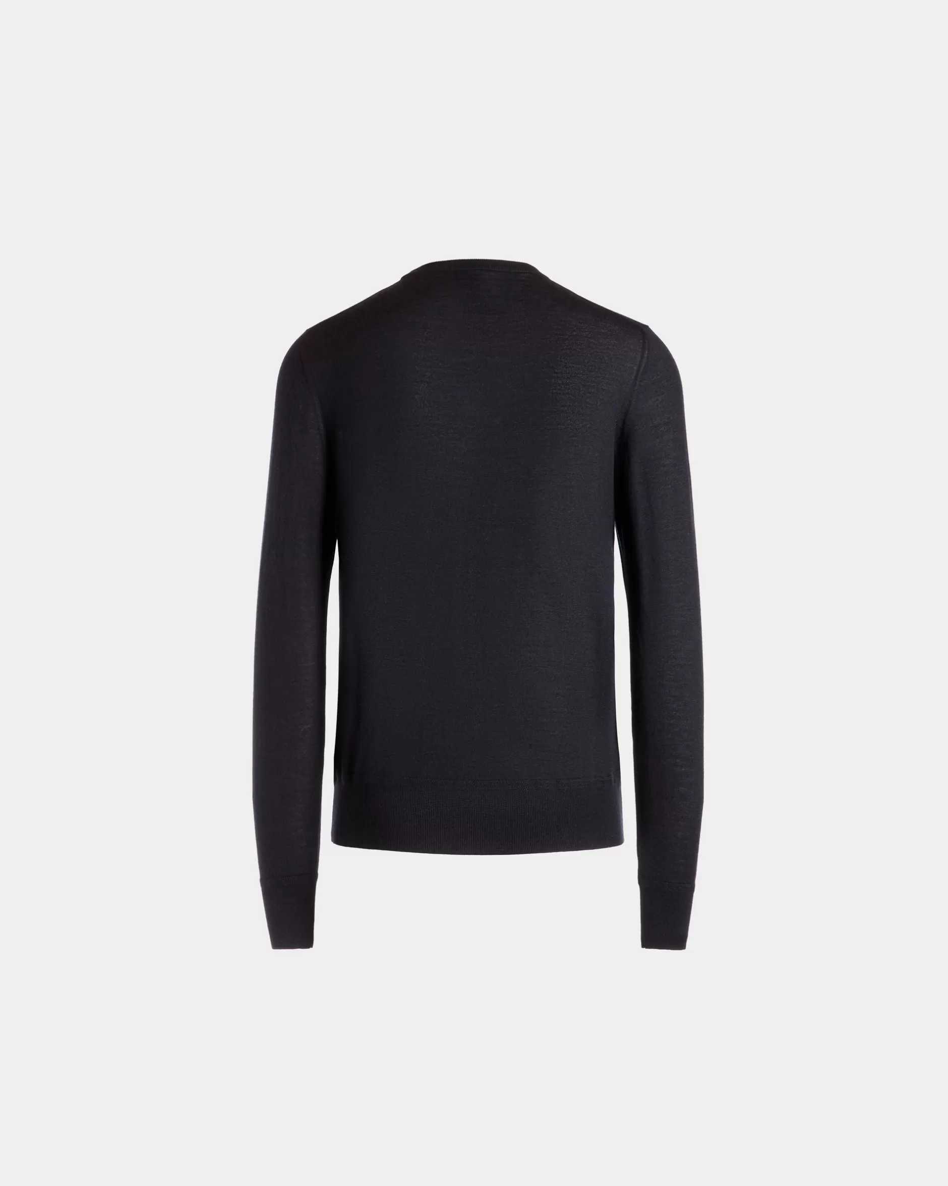 Bally Rundhalspullover Aus Kaschmir In Navy Blue Aus Der Adrien Brody Travel-Kollektion Blau Clearance