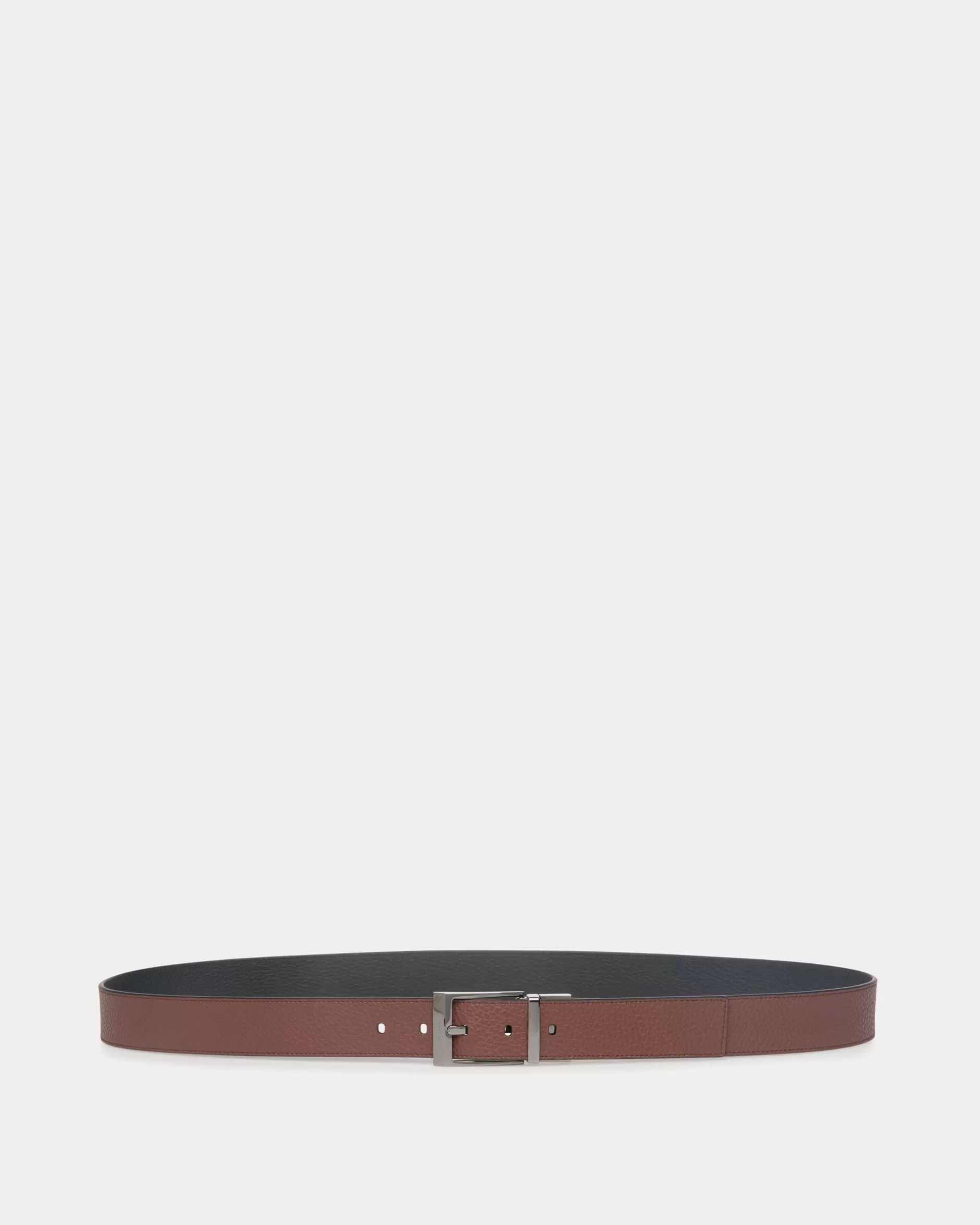Bally Shiffie 35 mm Verstellbarer Wendegürtel Aus Leder In Braun Und Schwarz Mehrfarbig Fashion