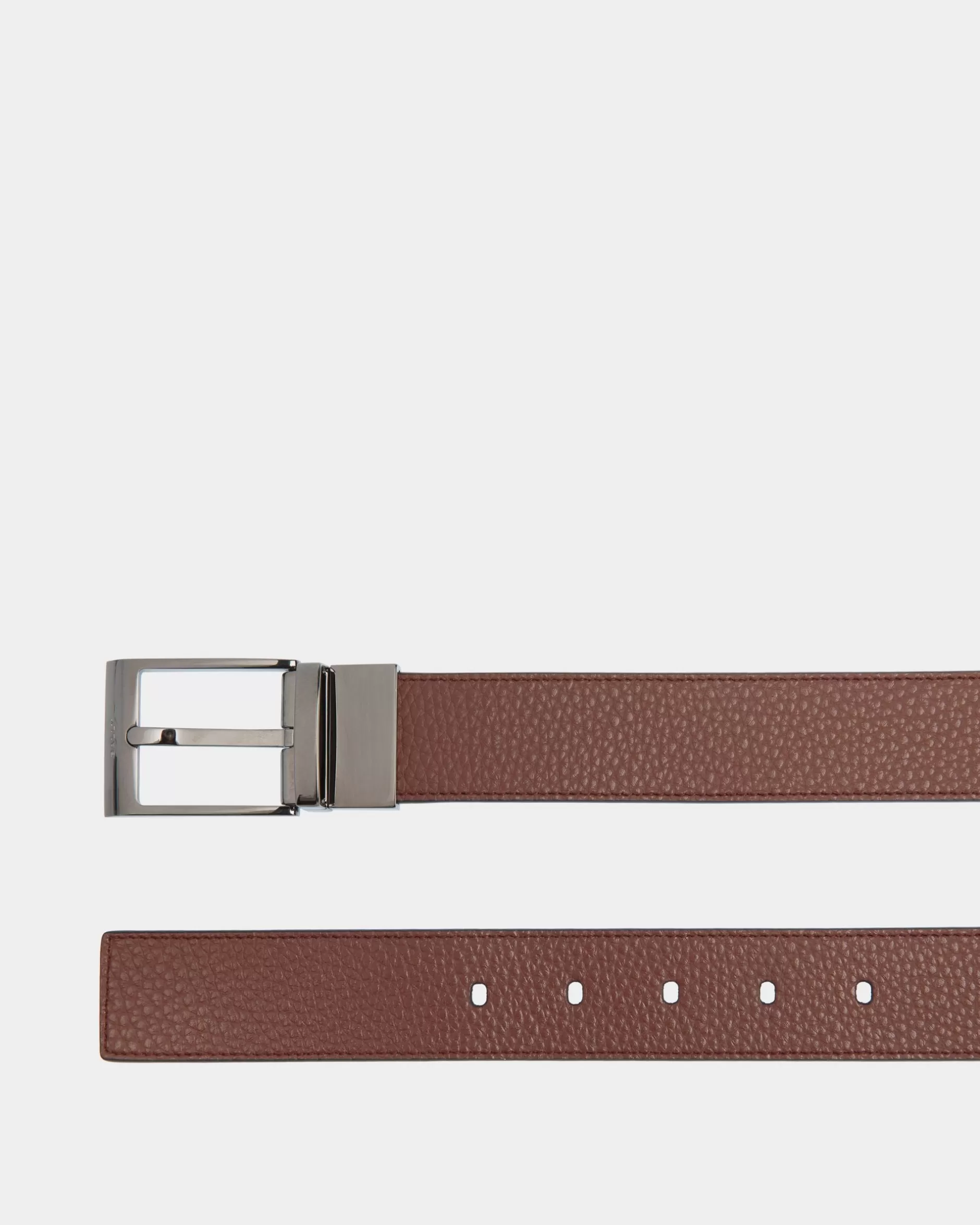 Bally Shiffie 35 mm Verstellbarer Wendegürtel Aus Leder In Braun Und Schwarz Mehrfarbig Fashion