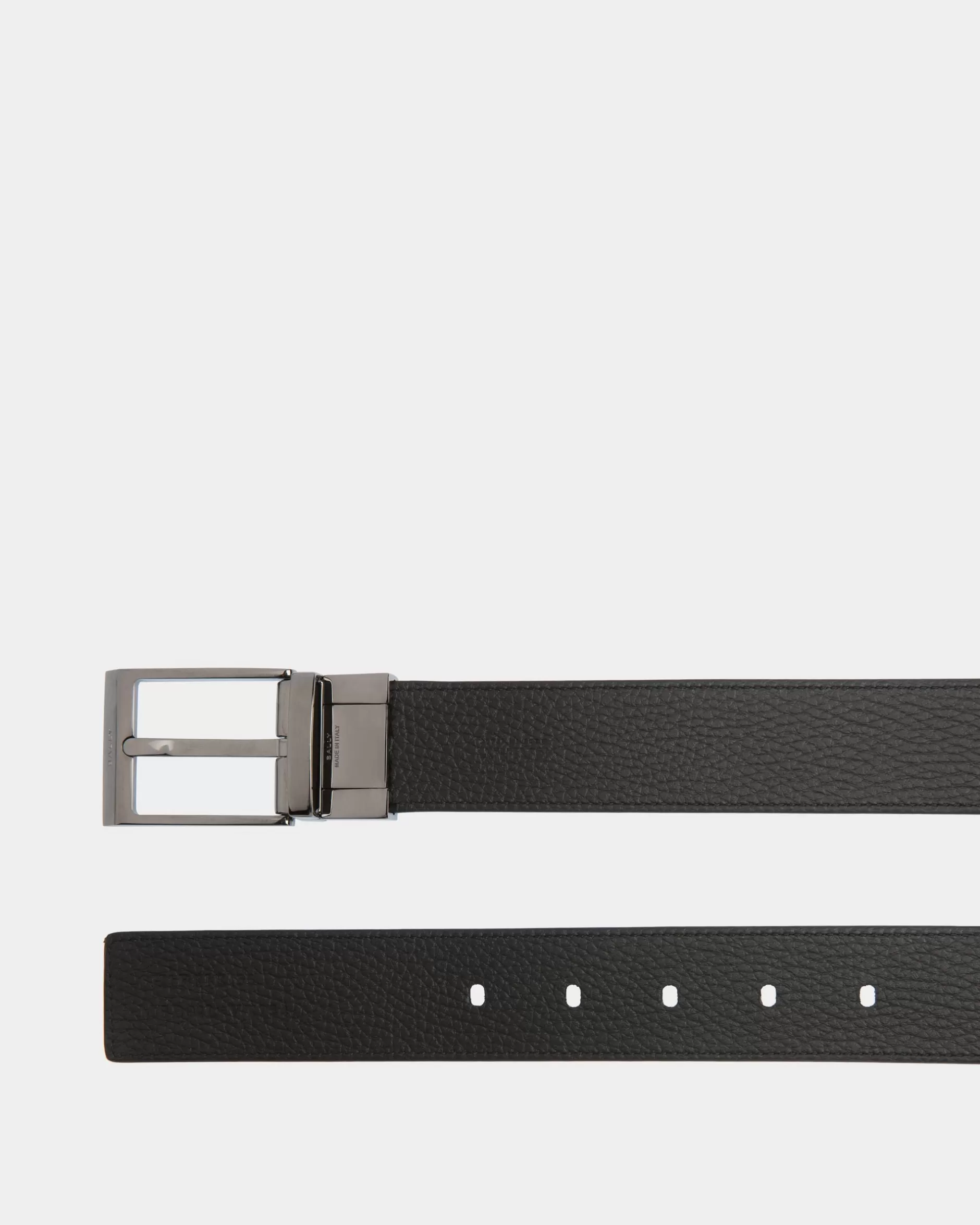 Bally Shiffie 35 mm Verstellbarer Wendegürtel Aus Leder In Braun Und Schwarz Mehrfarbig Fashion