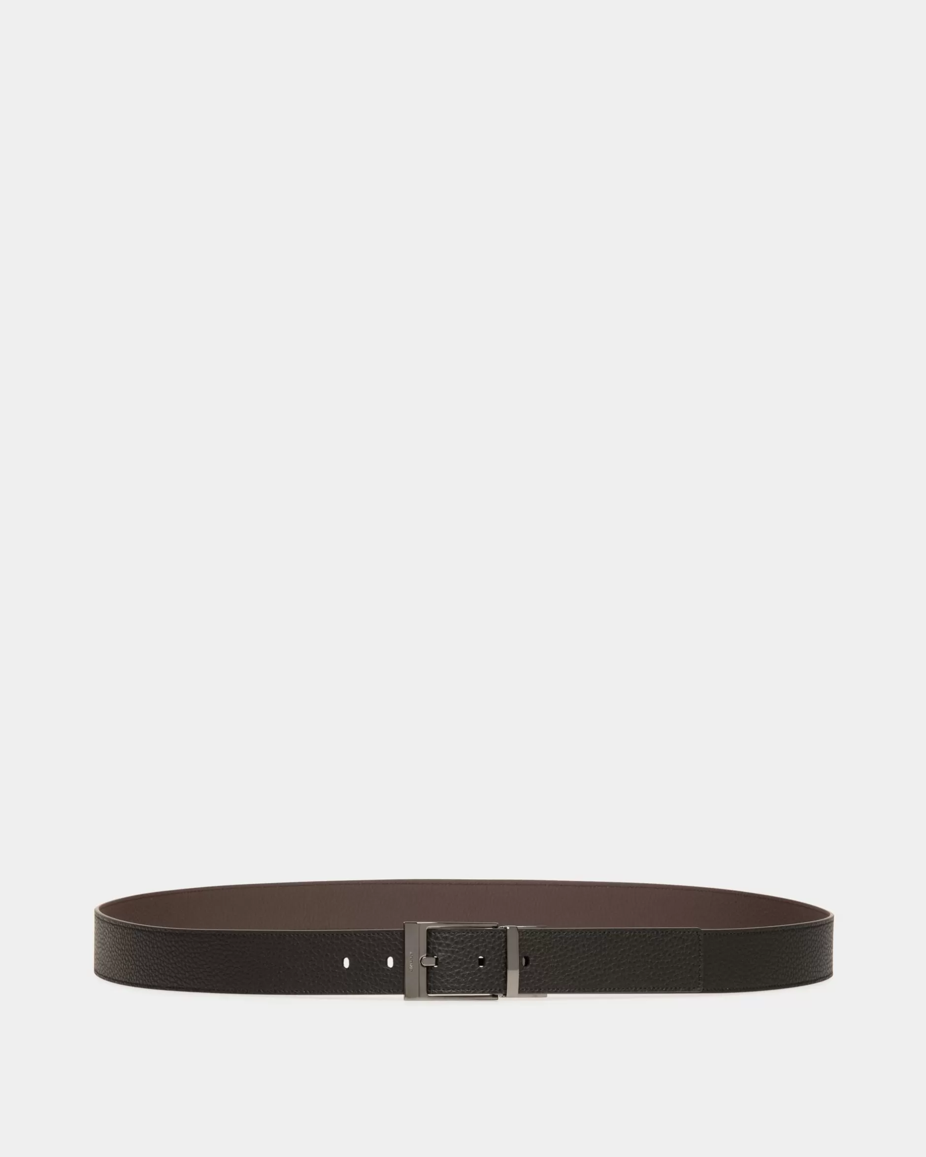 Bally Shiffie 35 mm Verstellbarer Wendegürtel Aus Leder In Schwarz Und Ebenholz Mehrfarbig Cheap
