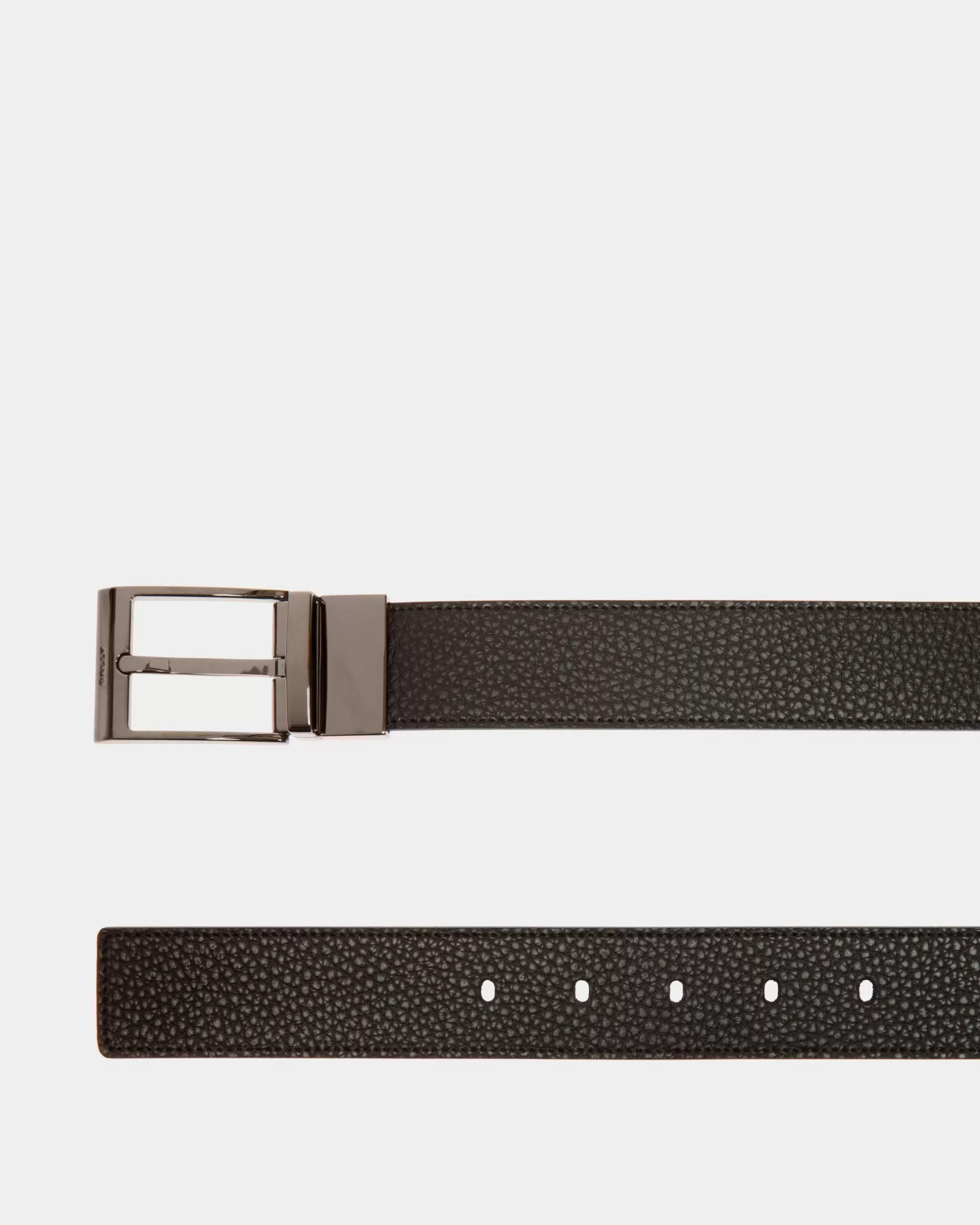 Bally Shiffie 35 mm Verstellbarer Wendegürtel Aus Leder In Schwarz Und Ebenholz Mehrfarbig Cheap