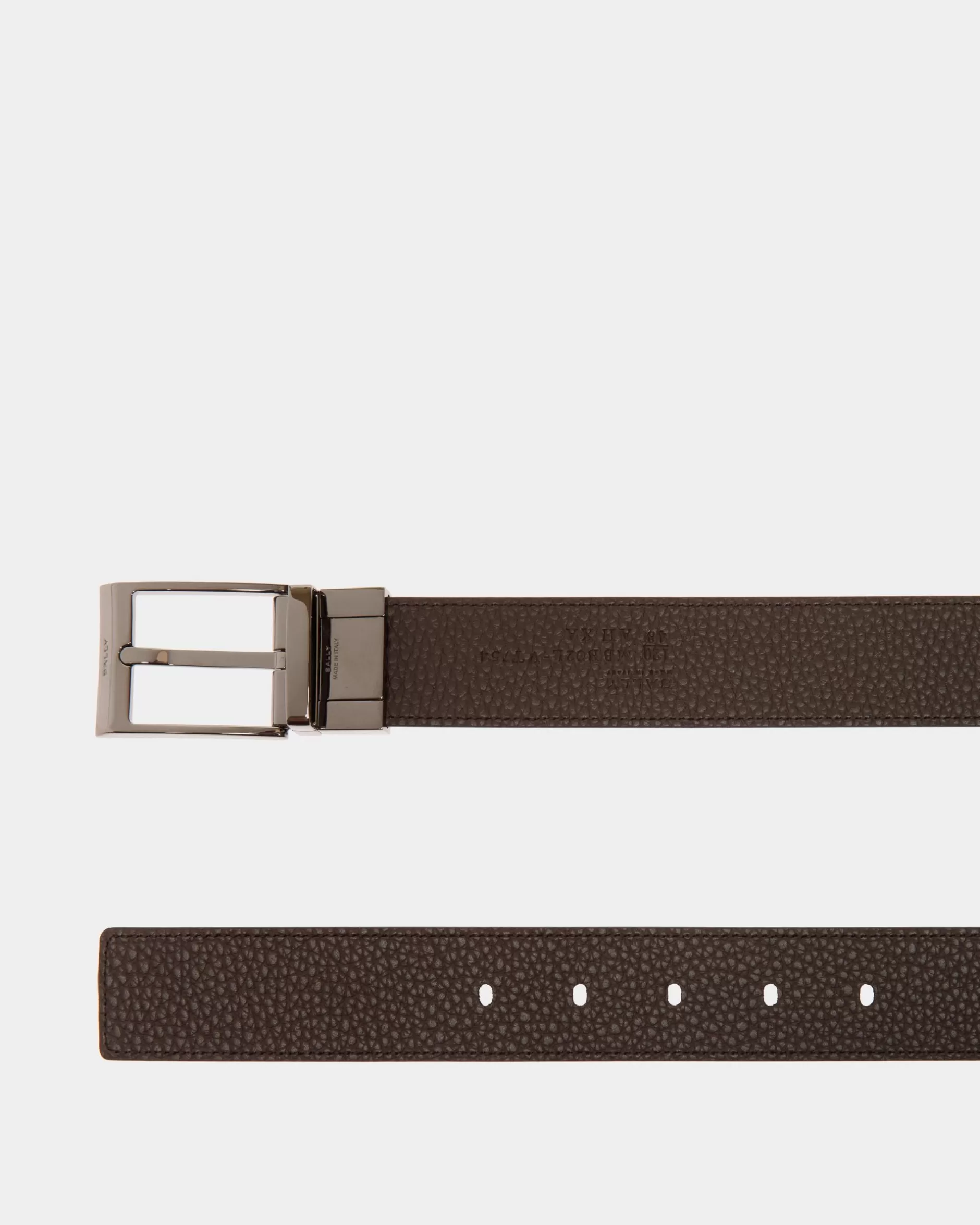 Bally Shiffie 35 mm Verstellbarer Wendegürtel Aus Leder In Schwarz Und Ebenholz Mehrfarbig Cheap