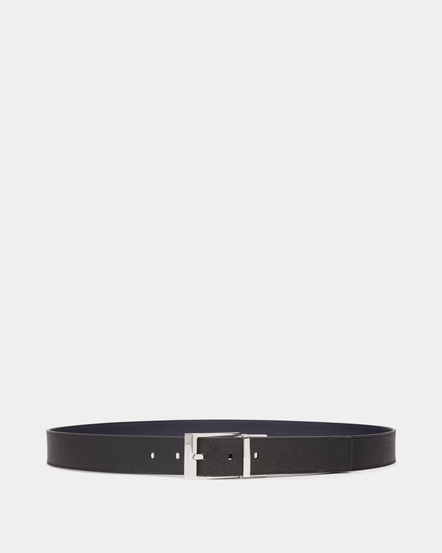 Bally Shiffie 35 mm Verstellbarer Wendegürtel Aus Leder In Schwarz Und Navy Blue Mehrfarbig Clearance