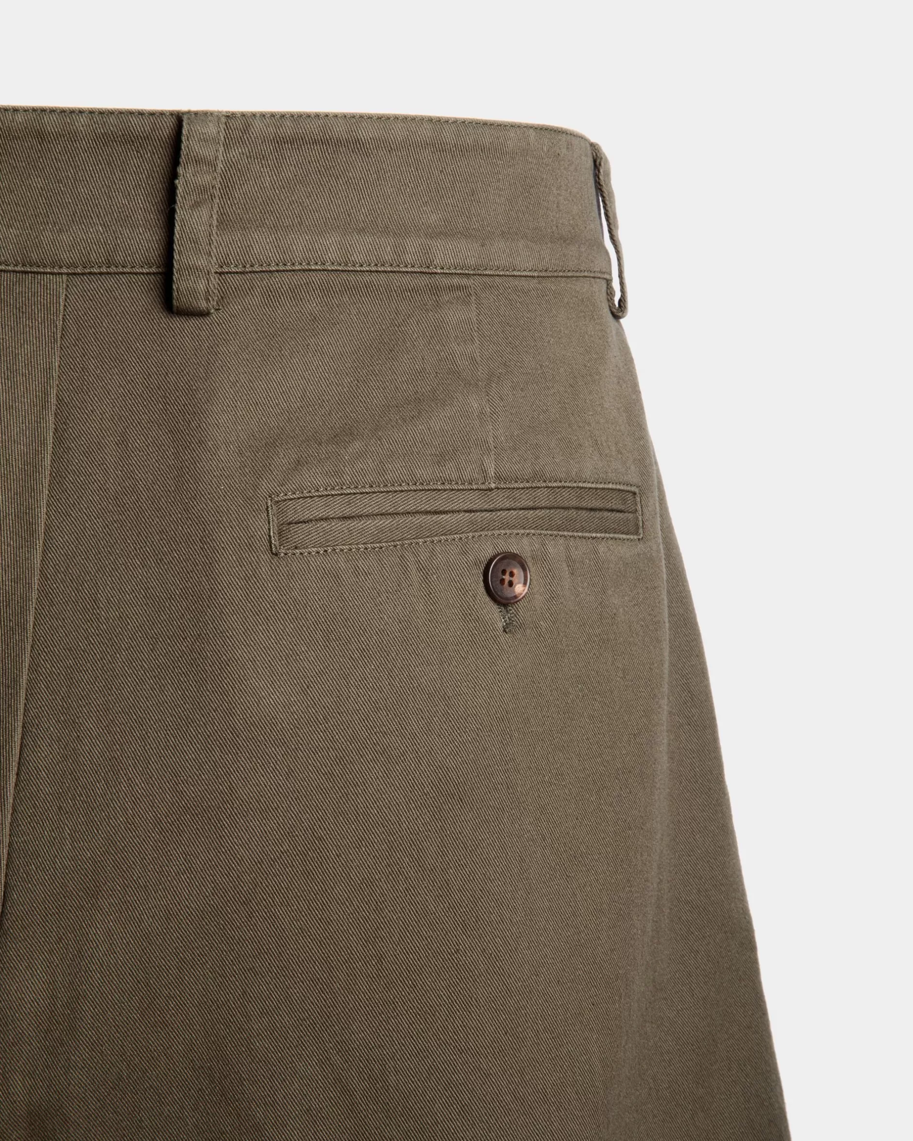 Bally Shorts Aus Baumwolle In Military Green Aus Der Adrien Brody Travel-Kollektion Grün Cheap