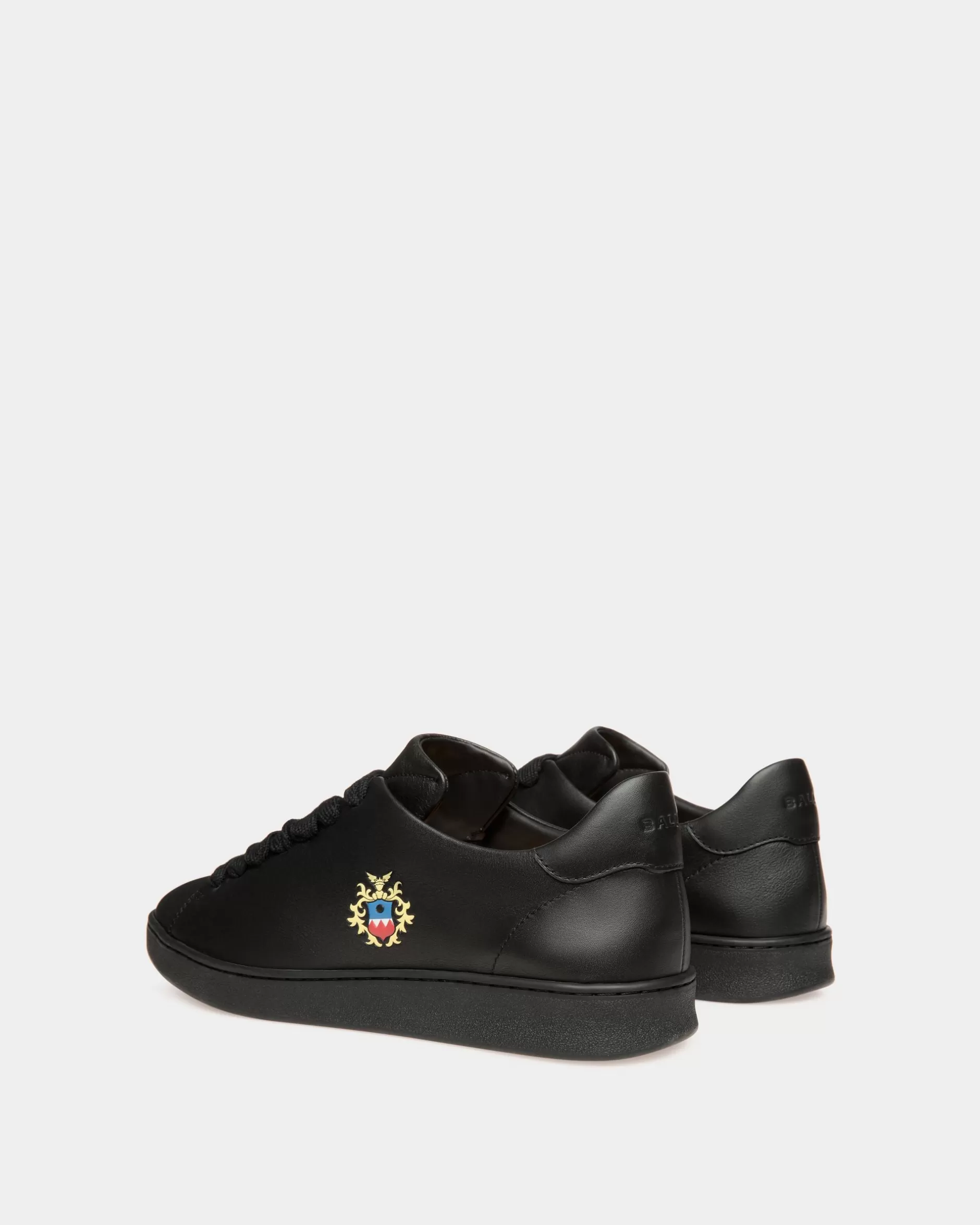 Bally Sneaker Aus Leder In Aus Der Adrien Brody Travel-Kollektion Schwarz New