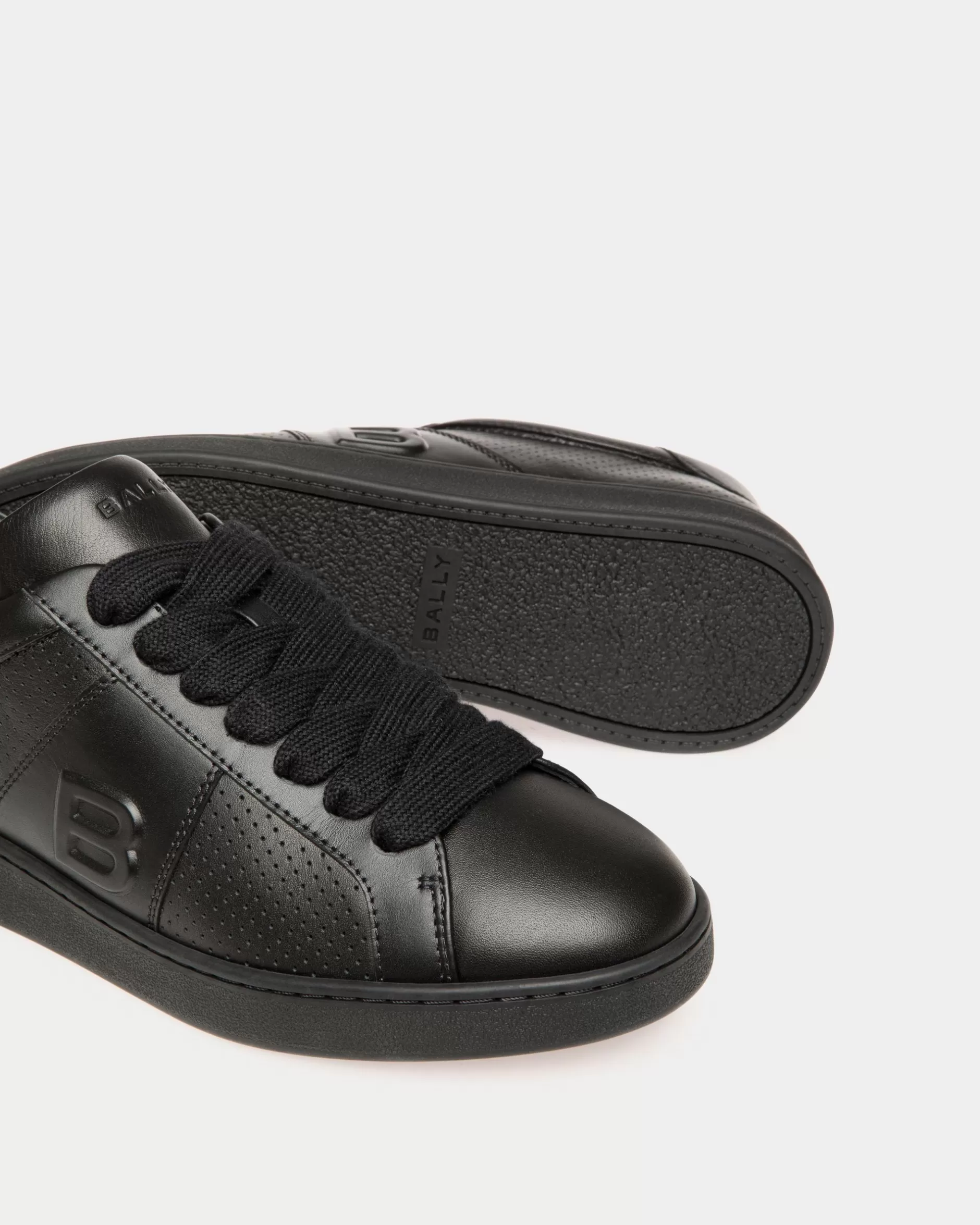 Bally Sneaker Aus Leder In Aus Der Adrien Brody Travel-Kollektion Schwarz Hot