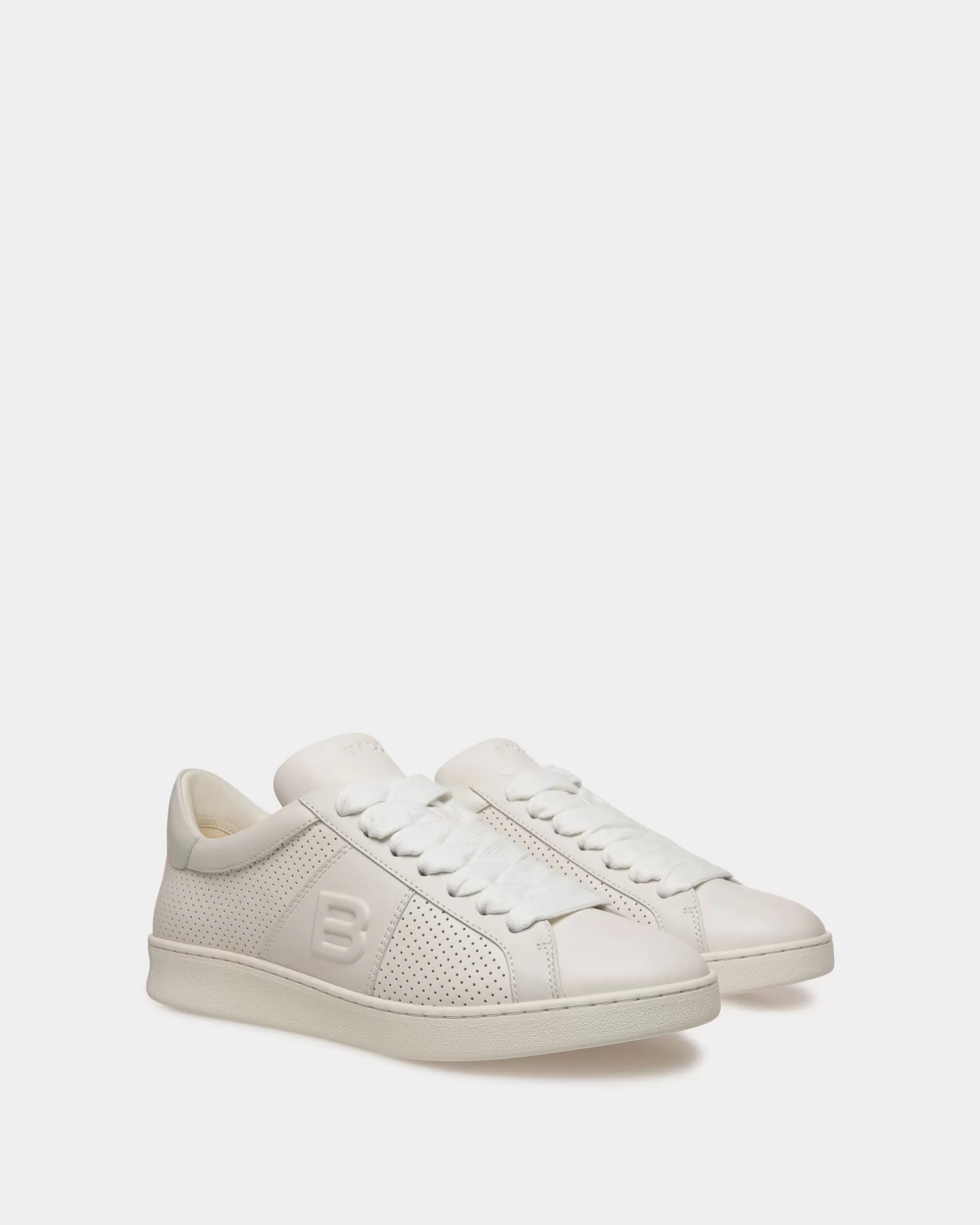 Bally Sneaker Aus Leder In Aus Der Adrien Brody Travel-Kollektion Weiß Clearance