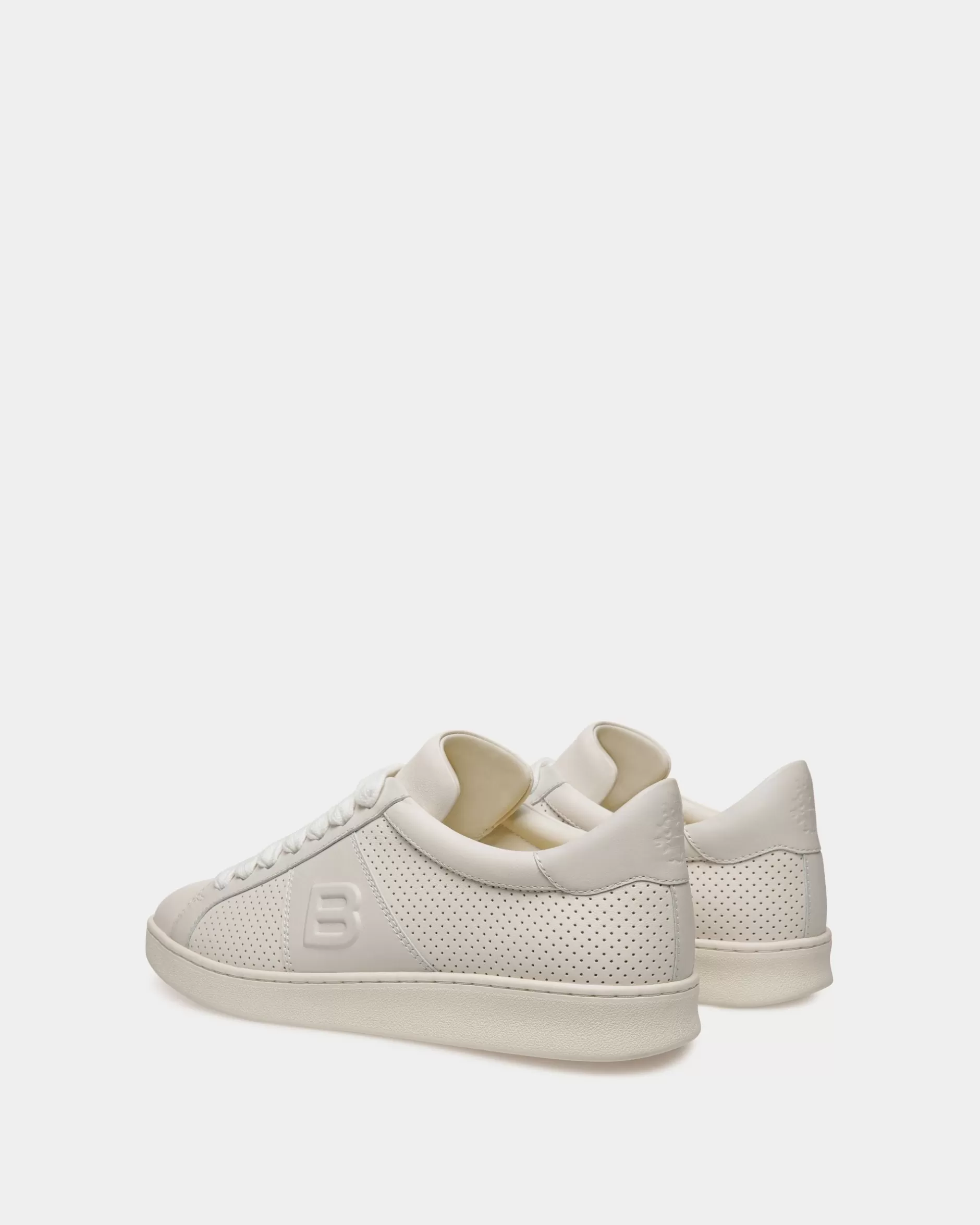 Bally Sneaker Aus Leder In Aus Der Adrien Brody Travel-Kollektion Weiß Clearance