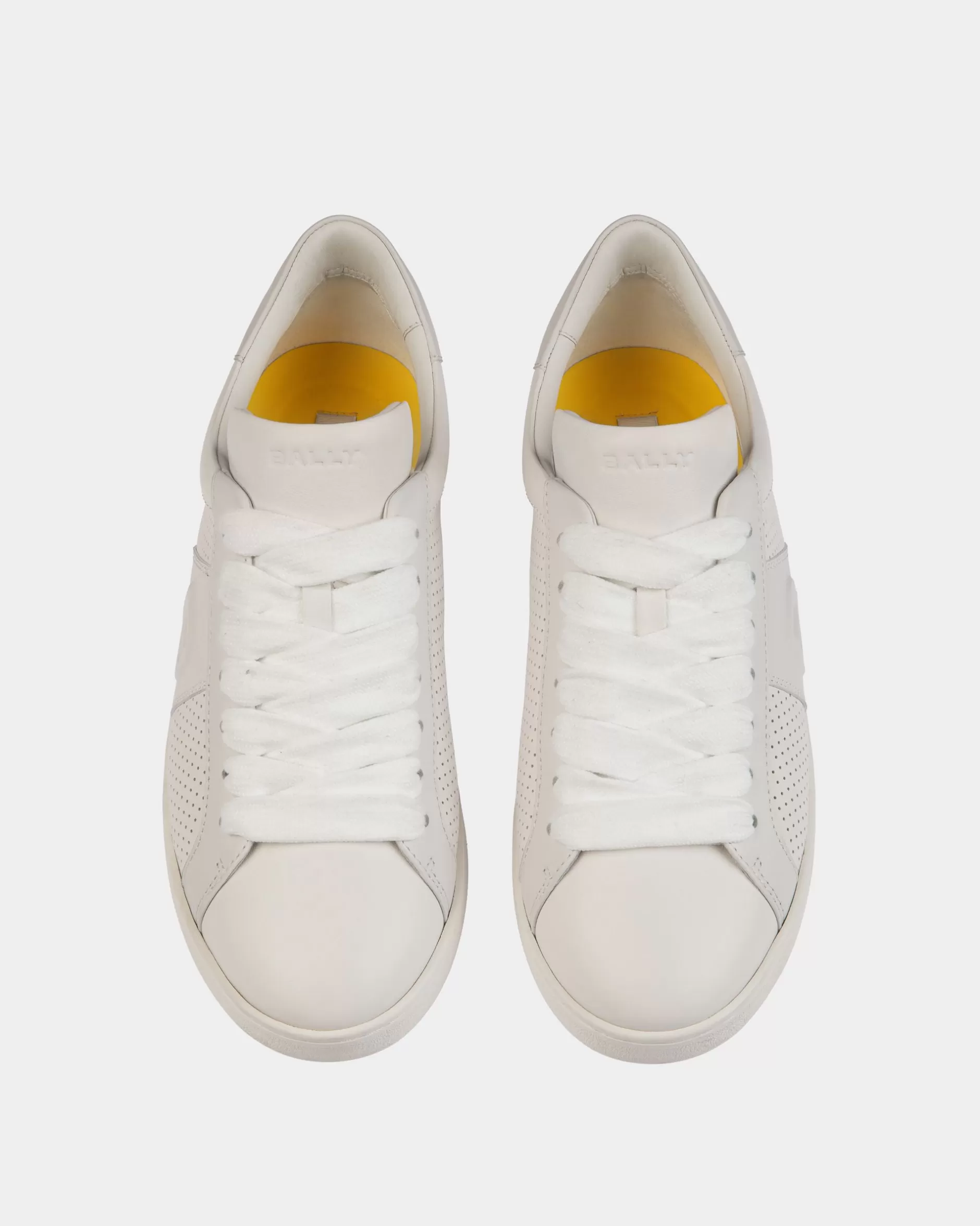 Bally Sneaker Aus Leder In Aus Der Adrien Brody Travel-Kollektion Weiß Clearance