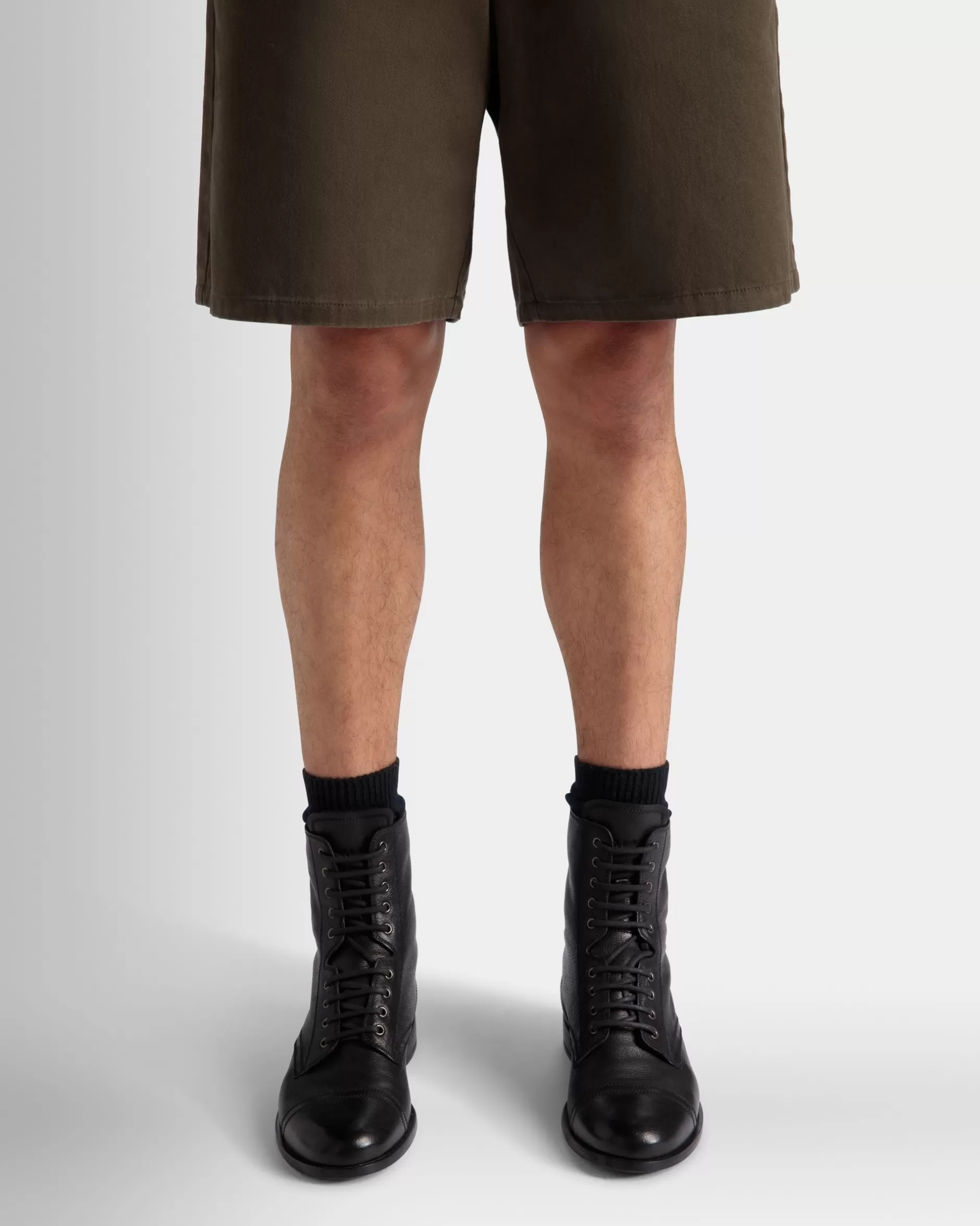 Bally Stiefeletten Aus Leder In Aus Der Adrien Brody Travel-Kollektion Schwarz Online