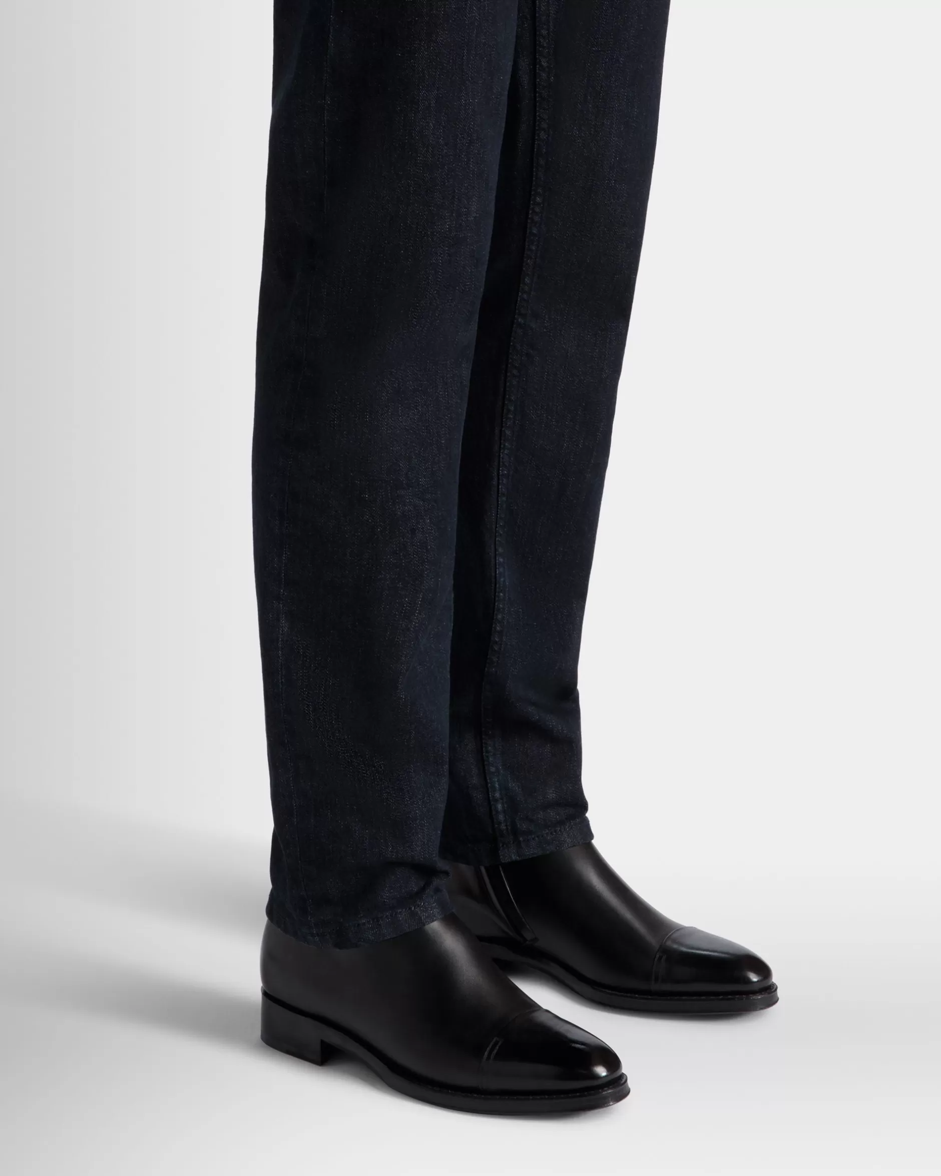 Bally Stiefeletten Aus Leder In Aus Der Adrien Brody Travel-Kollektion Schwarz Cheap