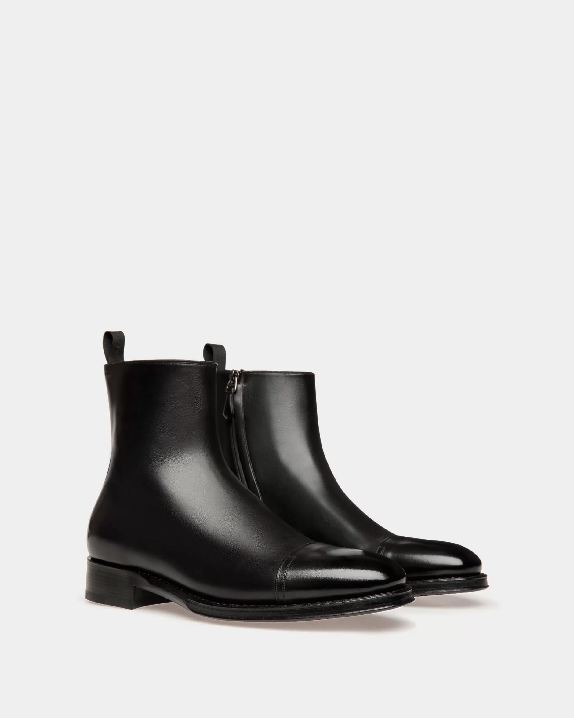 Bally Stiefeletten Aus Leder In Aus Der Adrien Brody Travel-Kollektion Schwarz Cheap