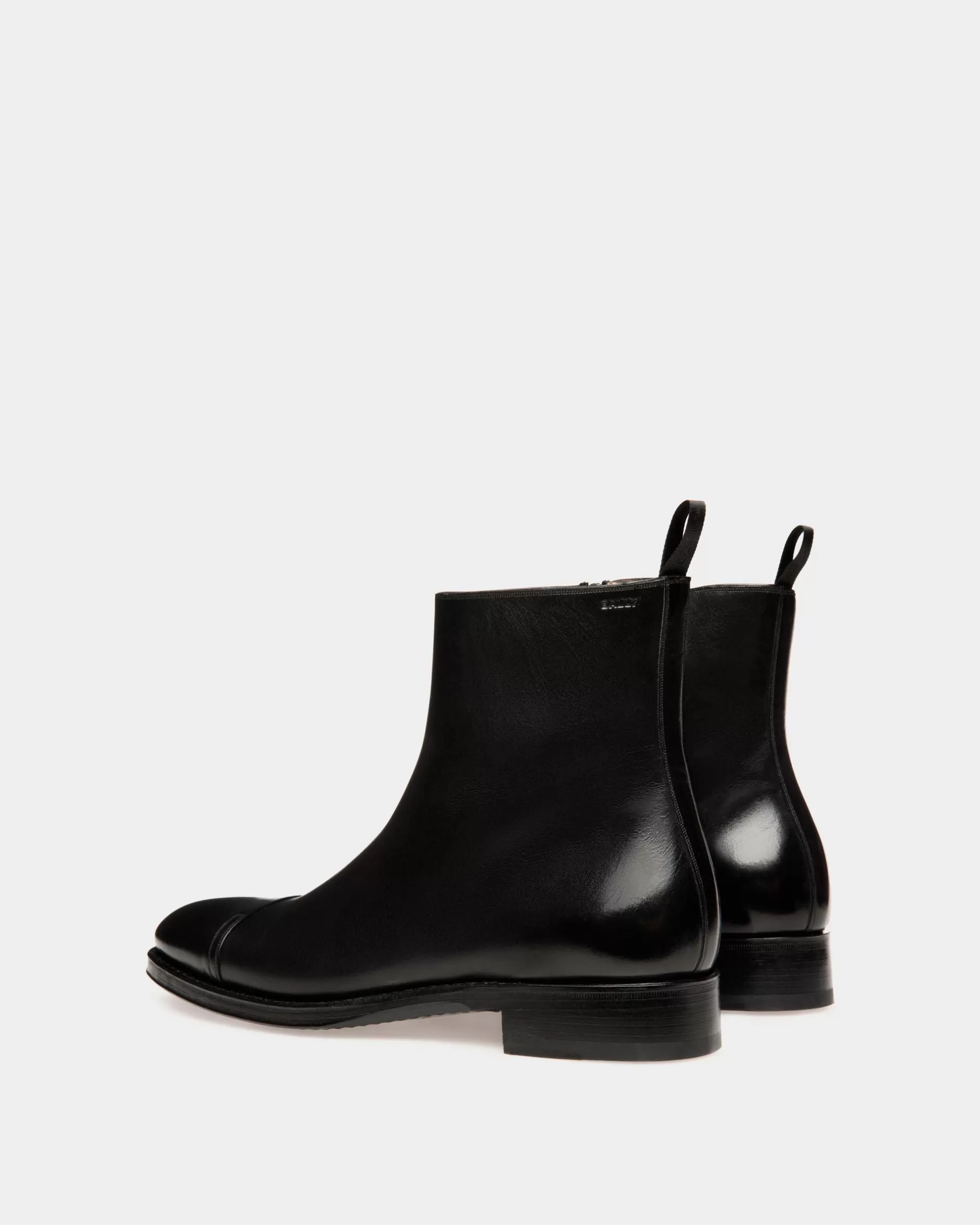 Bally Stiefeletten Aus Leder In Aus Der Adrien Brody Travel-Kollektion Schwarz Cheap