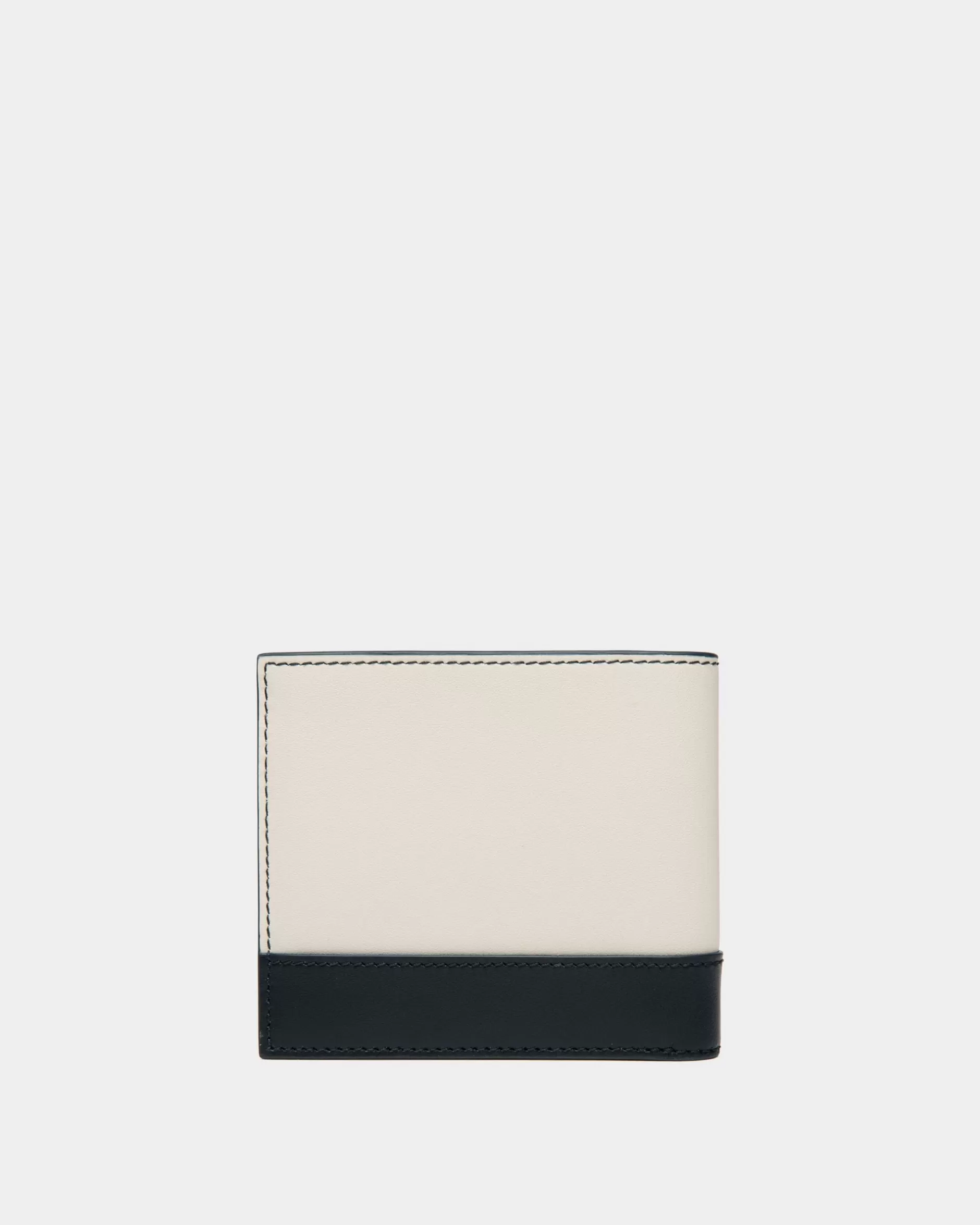 Bally Summer Capsule Zweiteilige Geldbörse Aus Leder In Und Marineblau Weiß Clearance