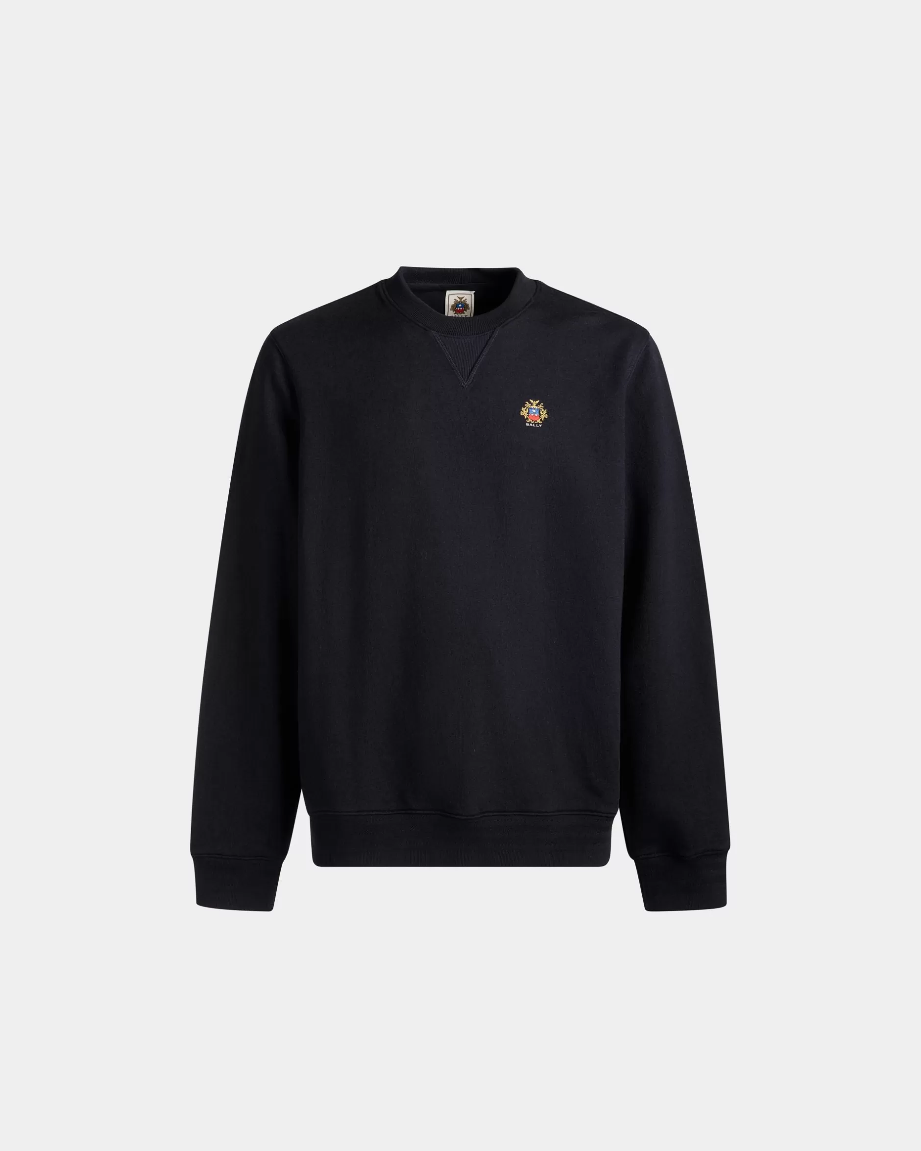 Bally Sweatshirt Mit Rundhalsausschnitt Aus Kaschmirgemisch In Navy Blue Aus Der Adrien Brody Travel-Kollektion Blau Best