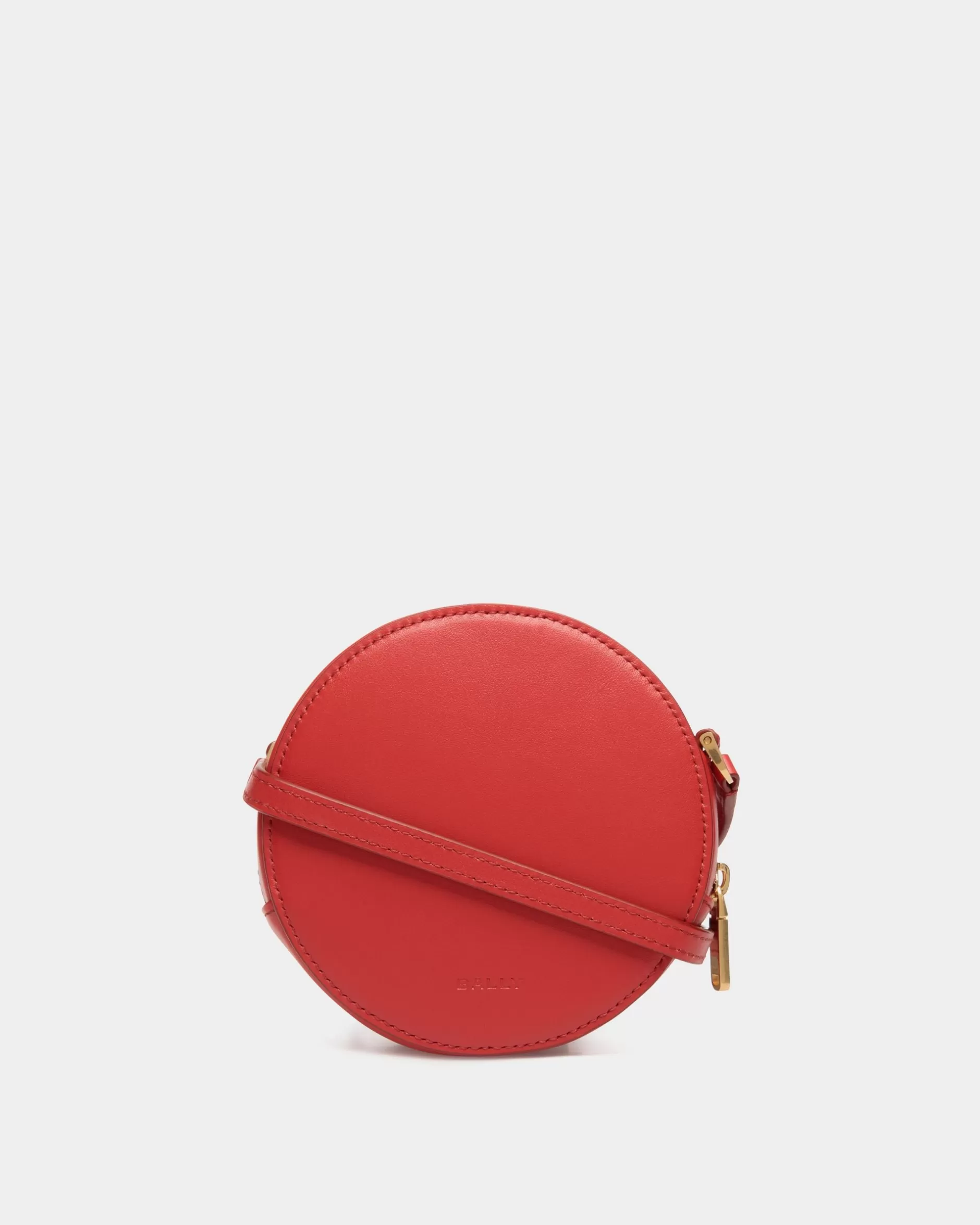 Bally Swissness Round Minibag Mit Nieten Aus Leder In Candy Red Rot Fashion
