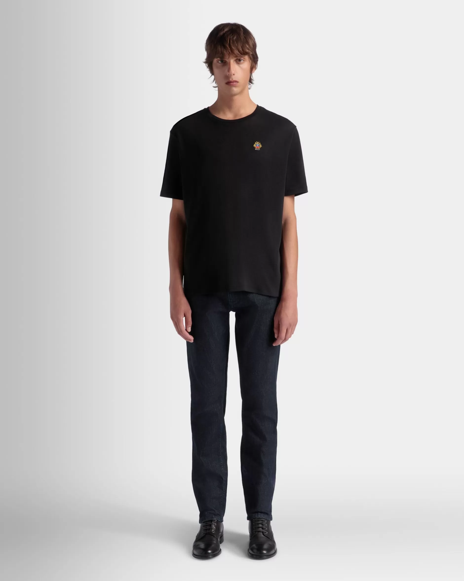Bally T-Shirt Aus Baumwolle In Aus Der Adrien Brody Travel-Kollektion Schwarz Hot