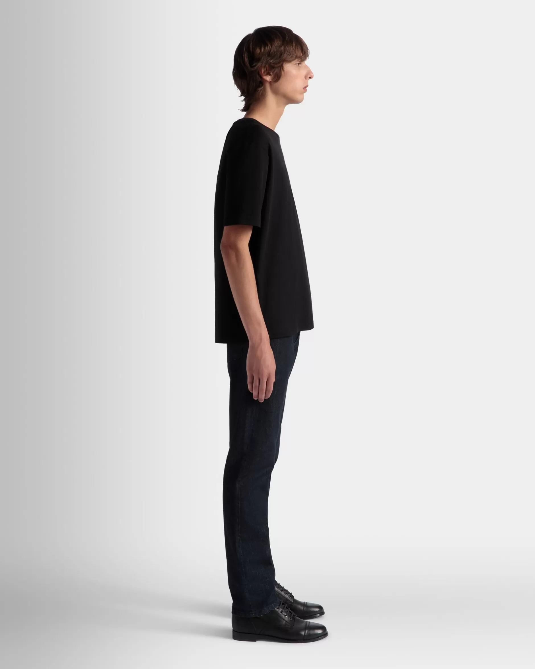 Bally T-Shirt Aus Baumwolle In Aus Der Adrien Brody Travel-Kollektion Schwarz Hot